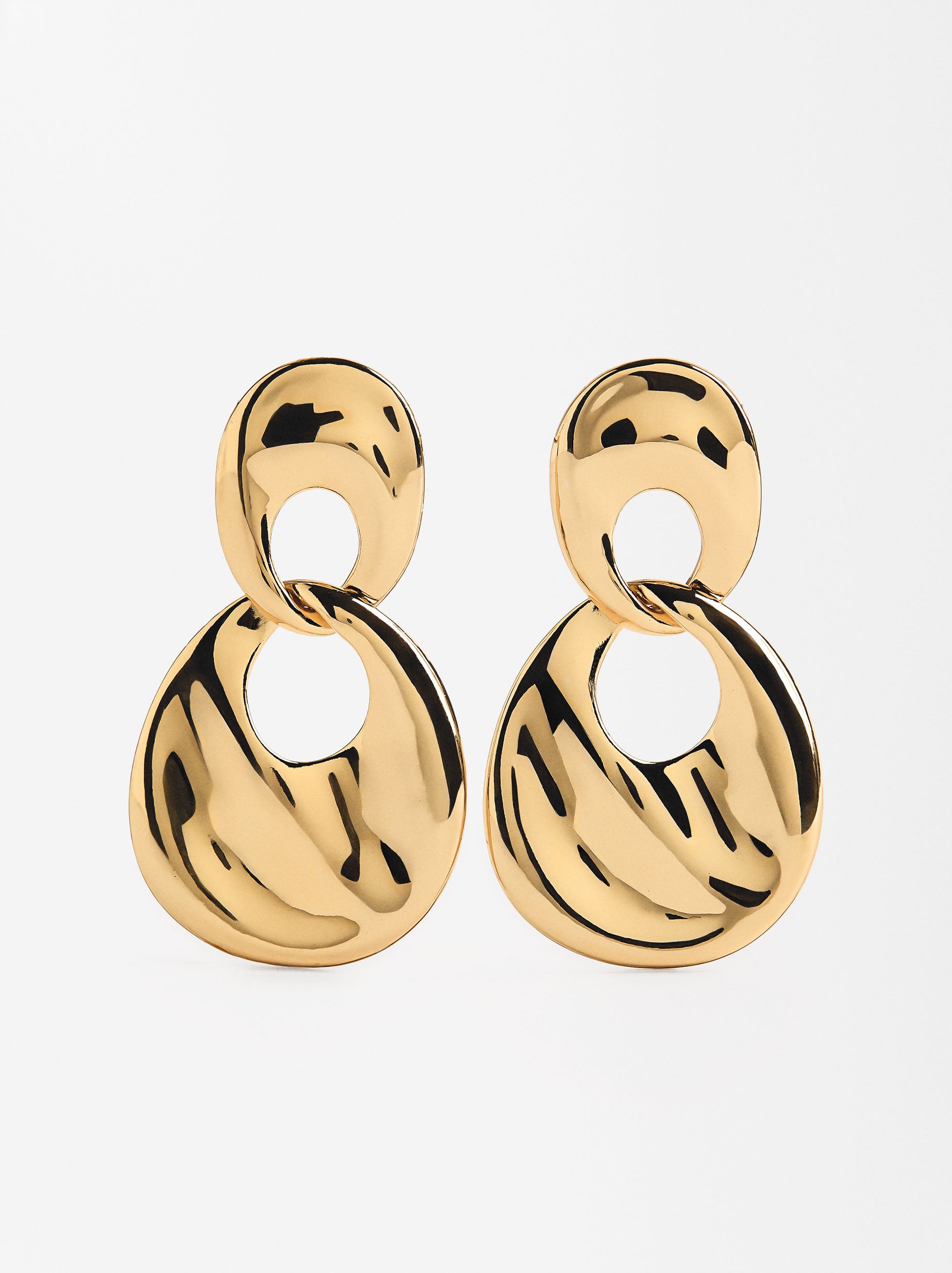 Aretes Largos Con Relieve