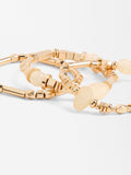 Conjunto De Pulseras Elásticas Con Abalorios