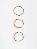 Conjunto De Pulseras Elásticas Con Abalorios