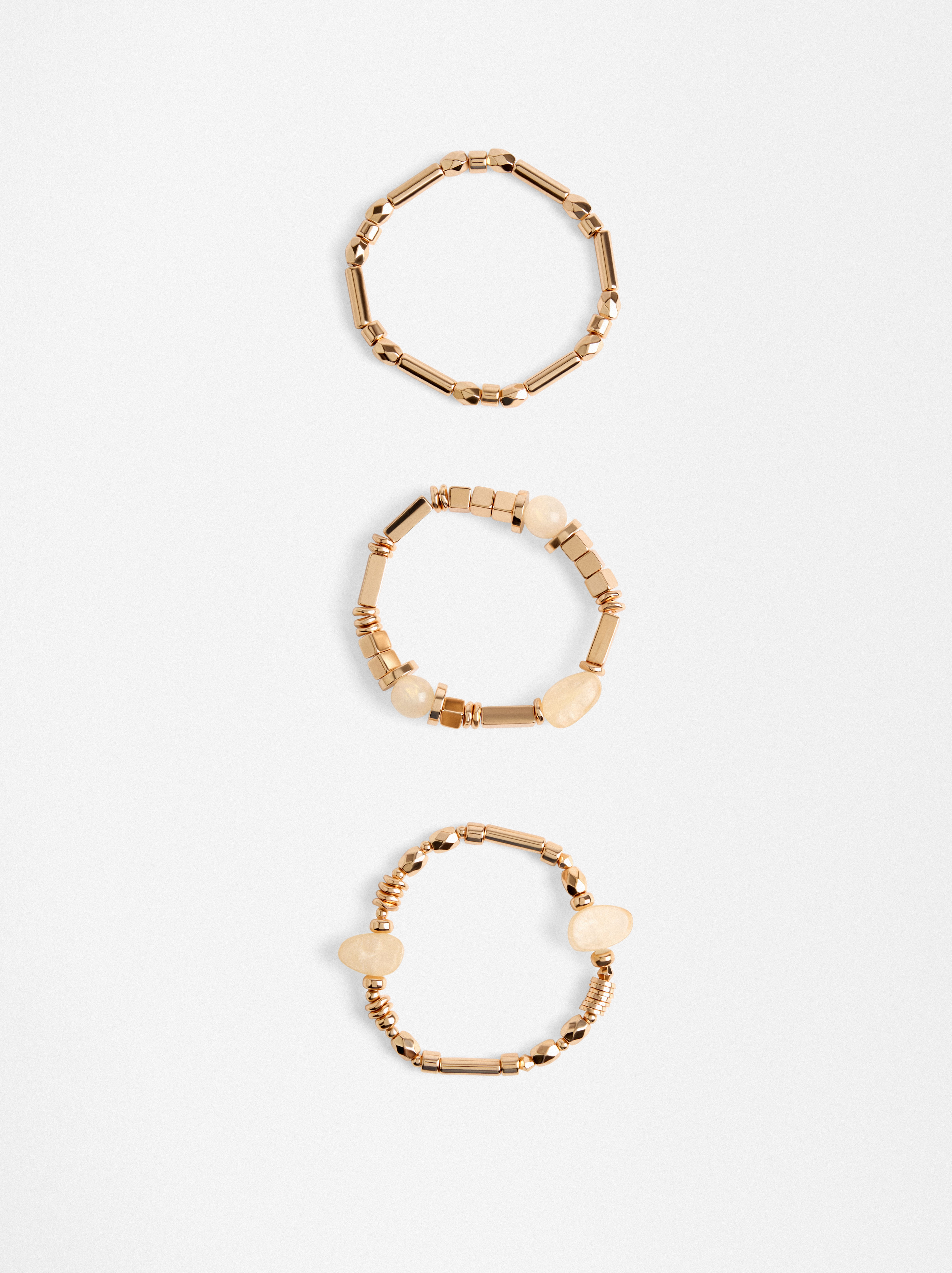 Conjunto De Pulseras Elásticas Con Abalorios