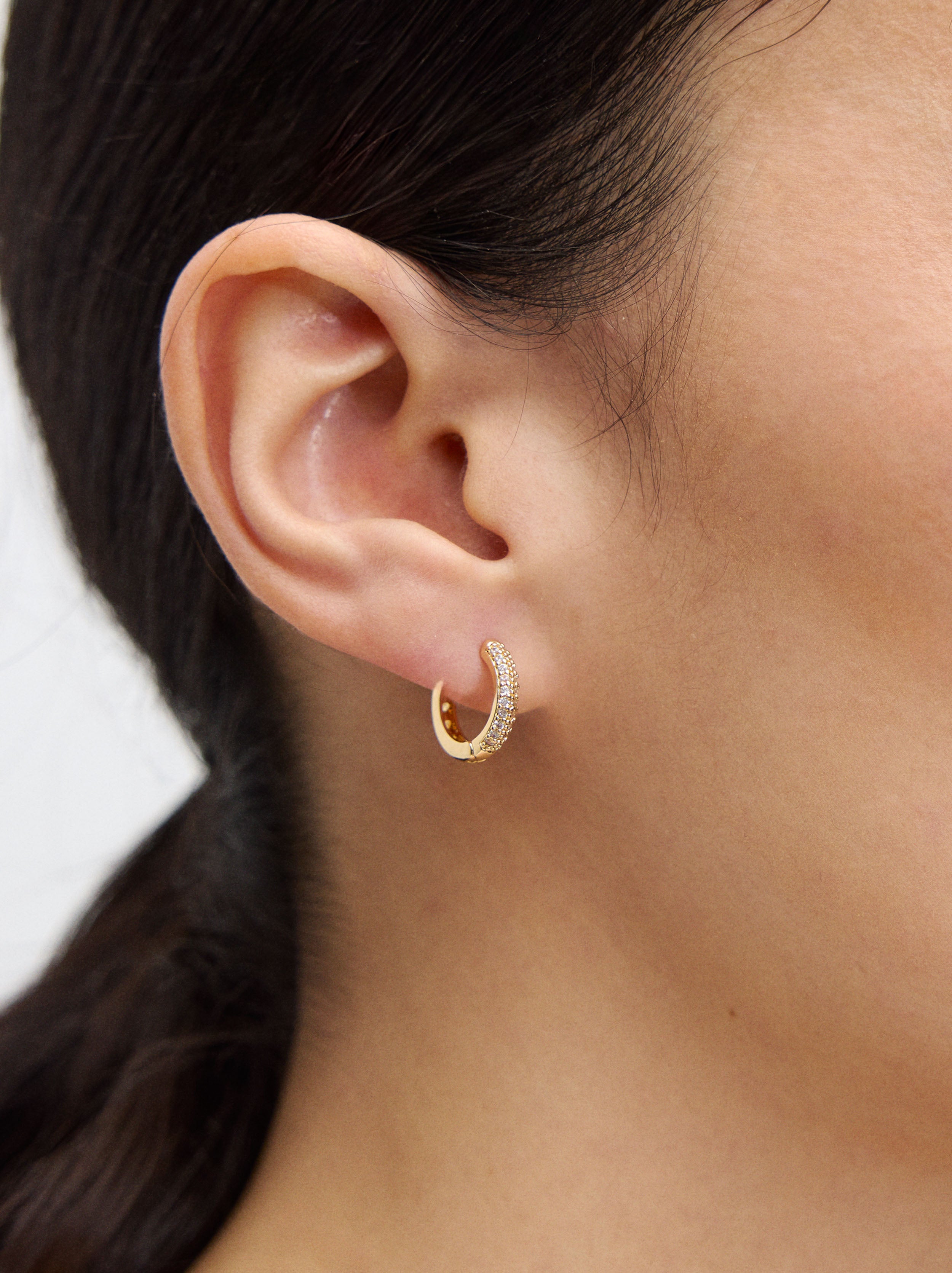 Aro Individual Pavé Con Zirconias