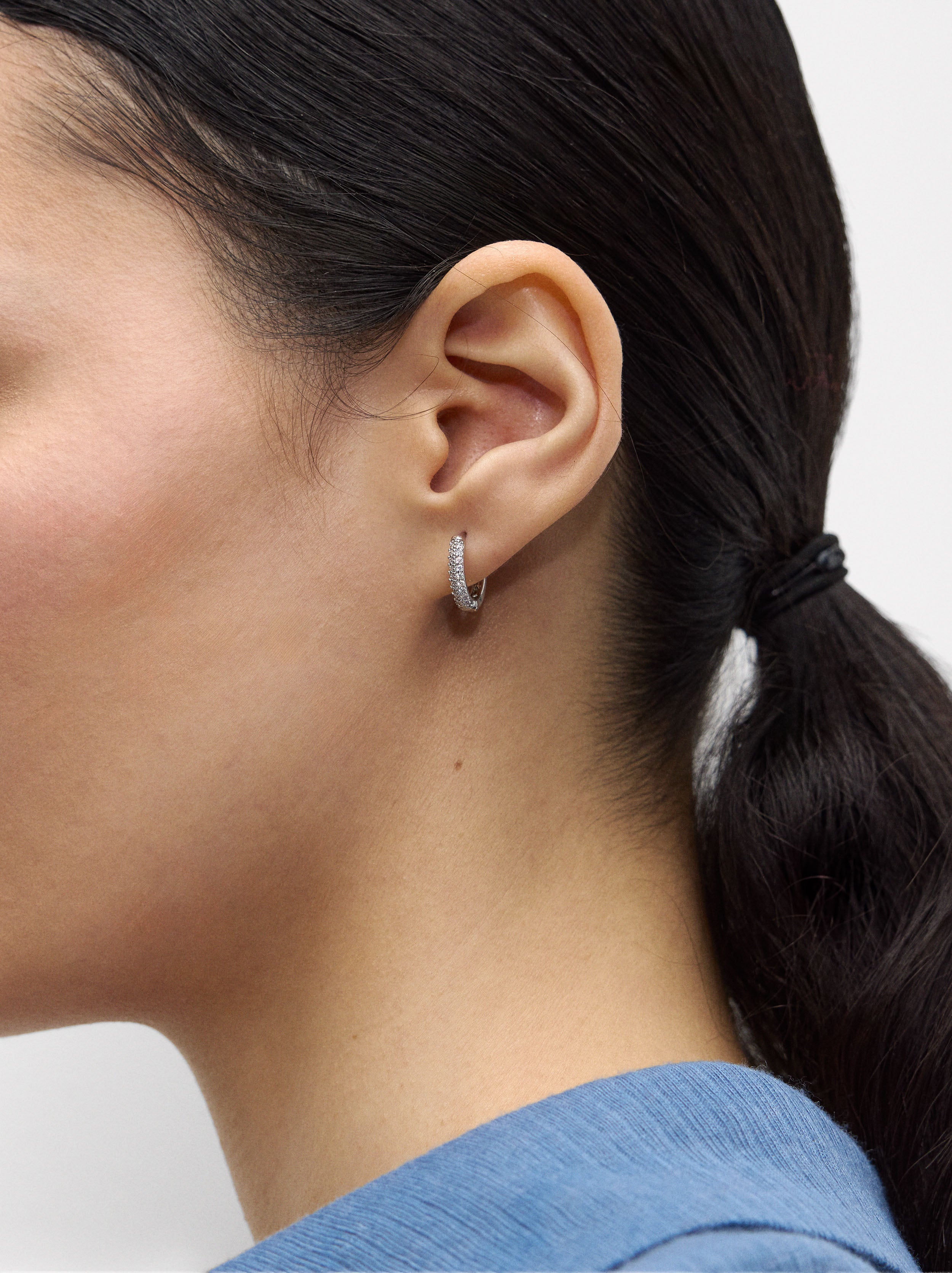 Aro Individual Pavé Con Zirconias
