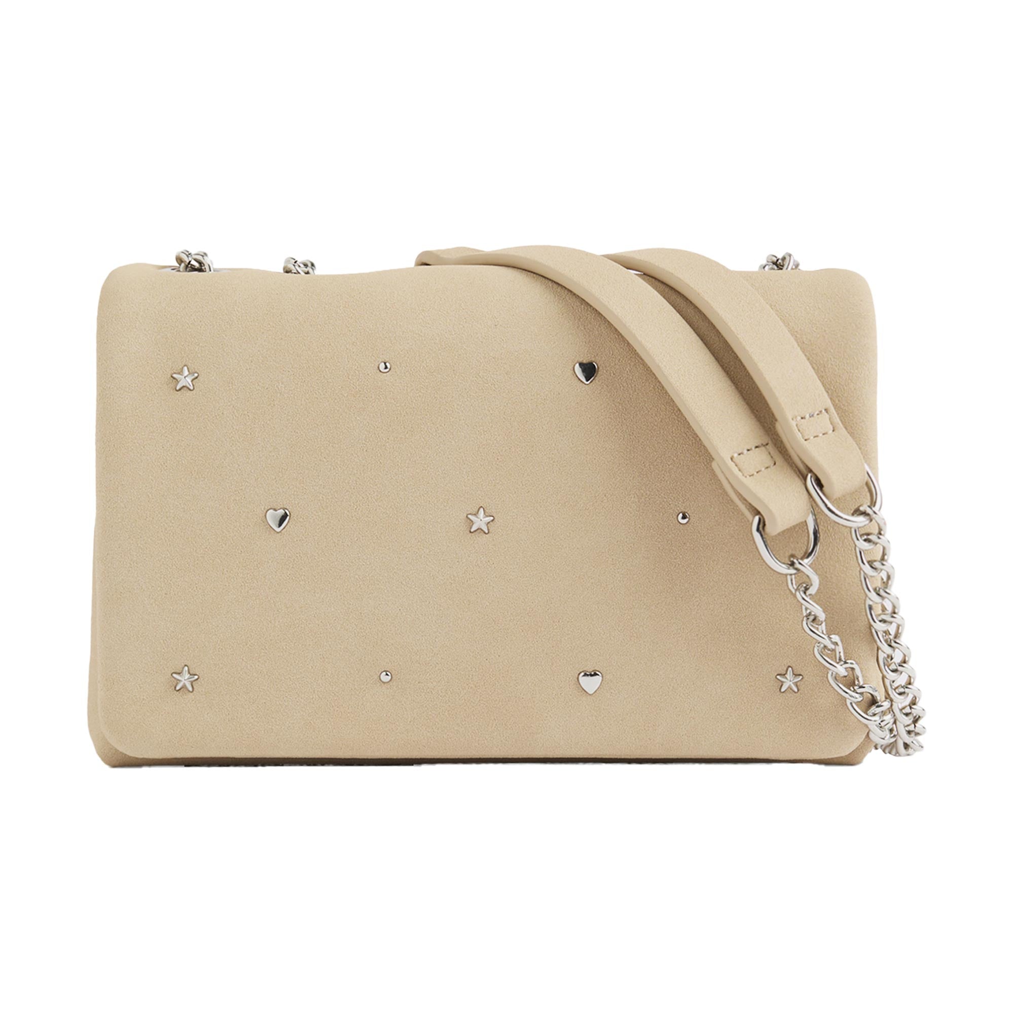 Bolso De Hombro Con Tachuelas Cierre De Solapa