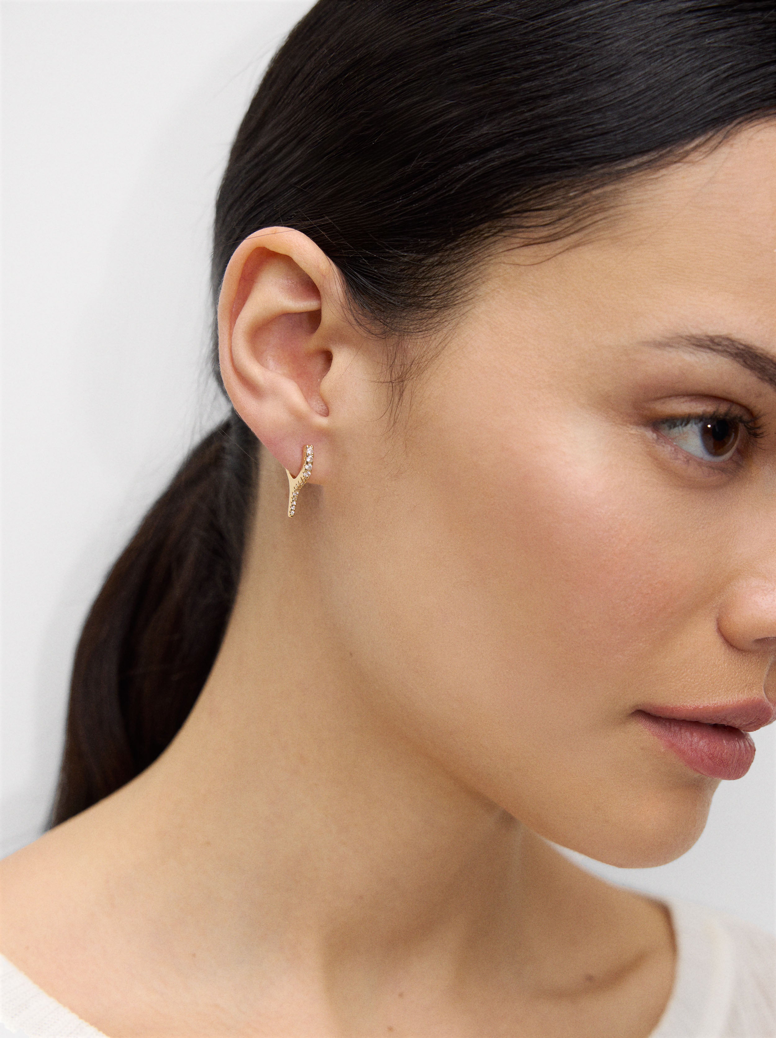 Aro Individual Pavé Con Zirconias