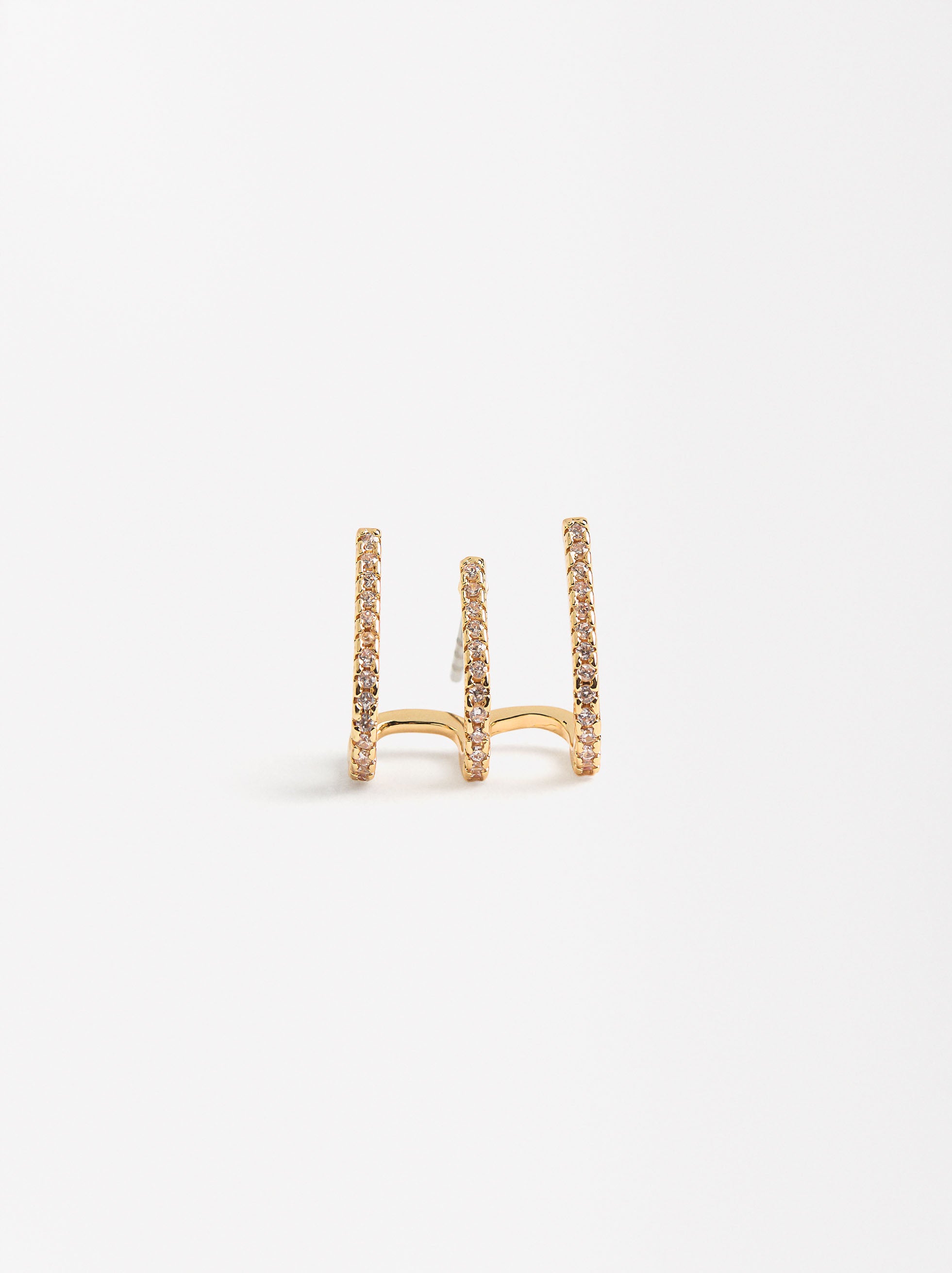 Arete Individual Pavé Efecto MultiAretes Con Zirconias
