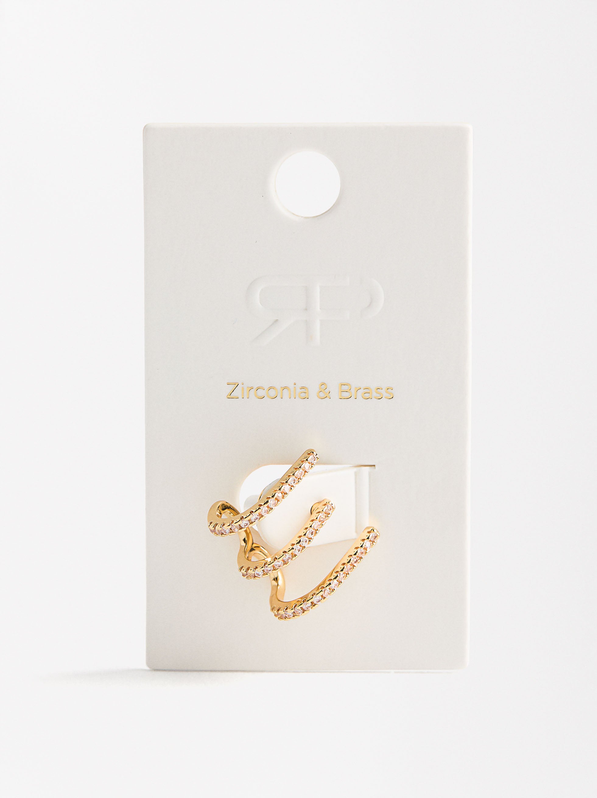 Arete Individual Pavé Efecto MultiAretes Con Zirconias