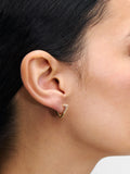 Aro Individual Pavé Triangular Con Zirconias