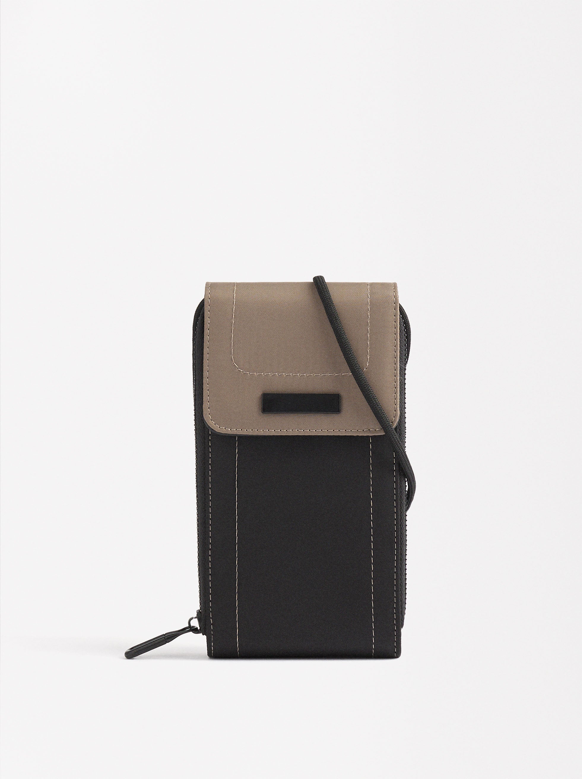 Bolsa Para Móvil De Nylon Color Block