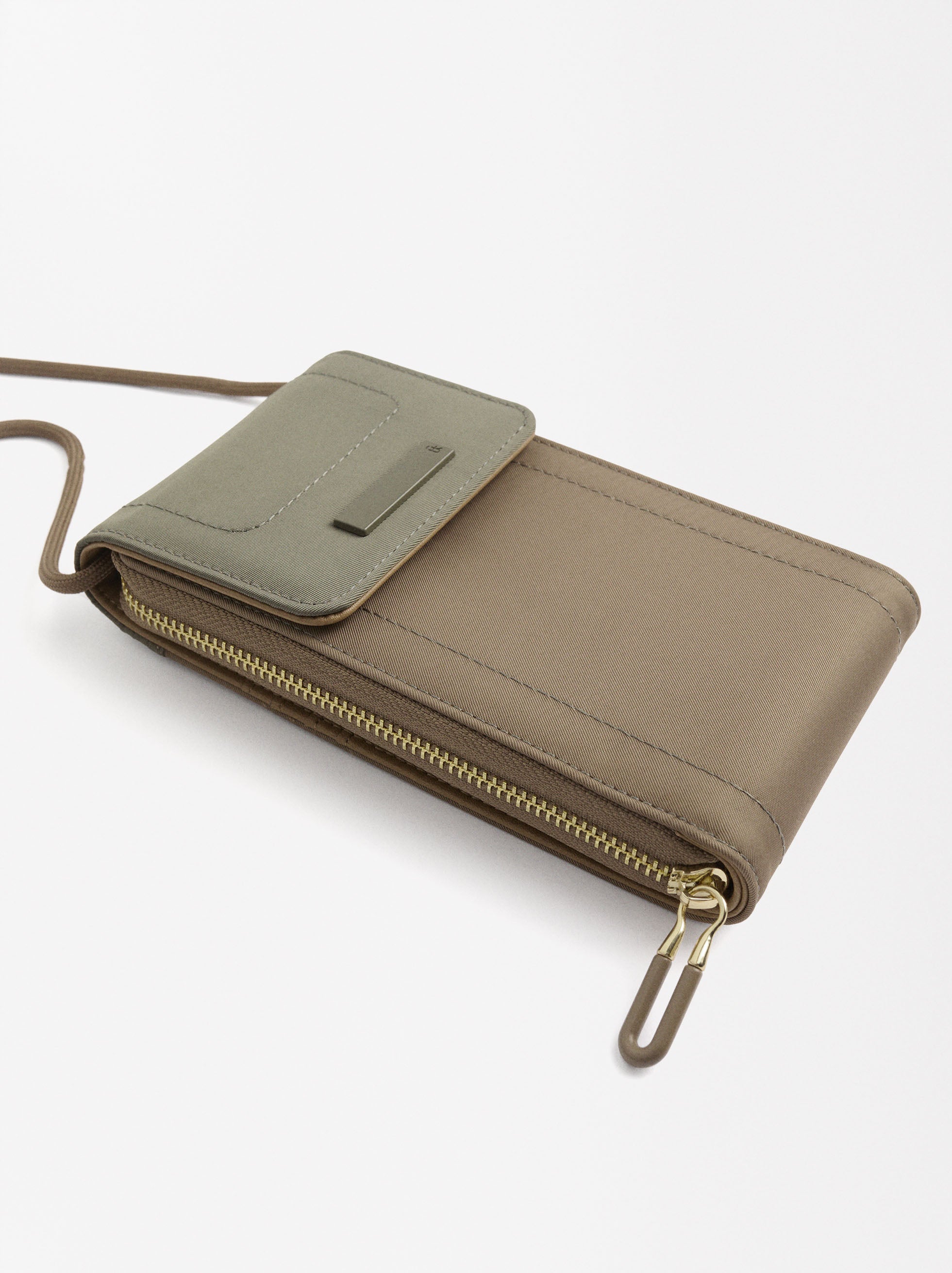 Bolsa Para Móvil De Nylon Color Block