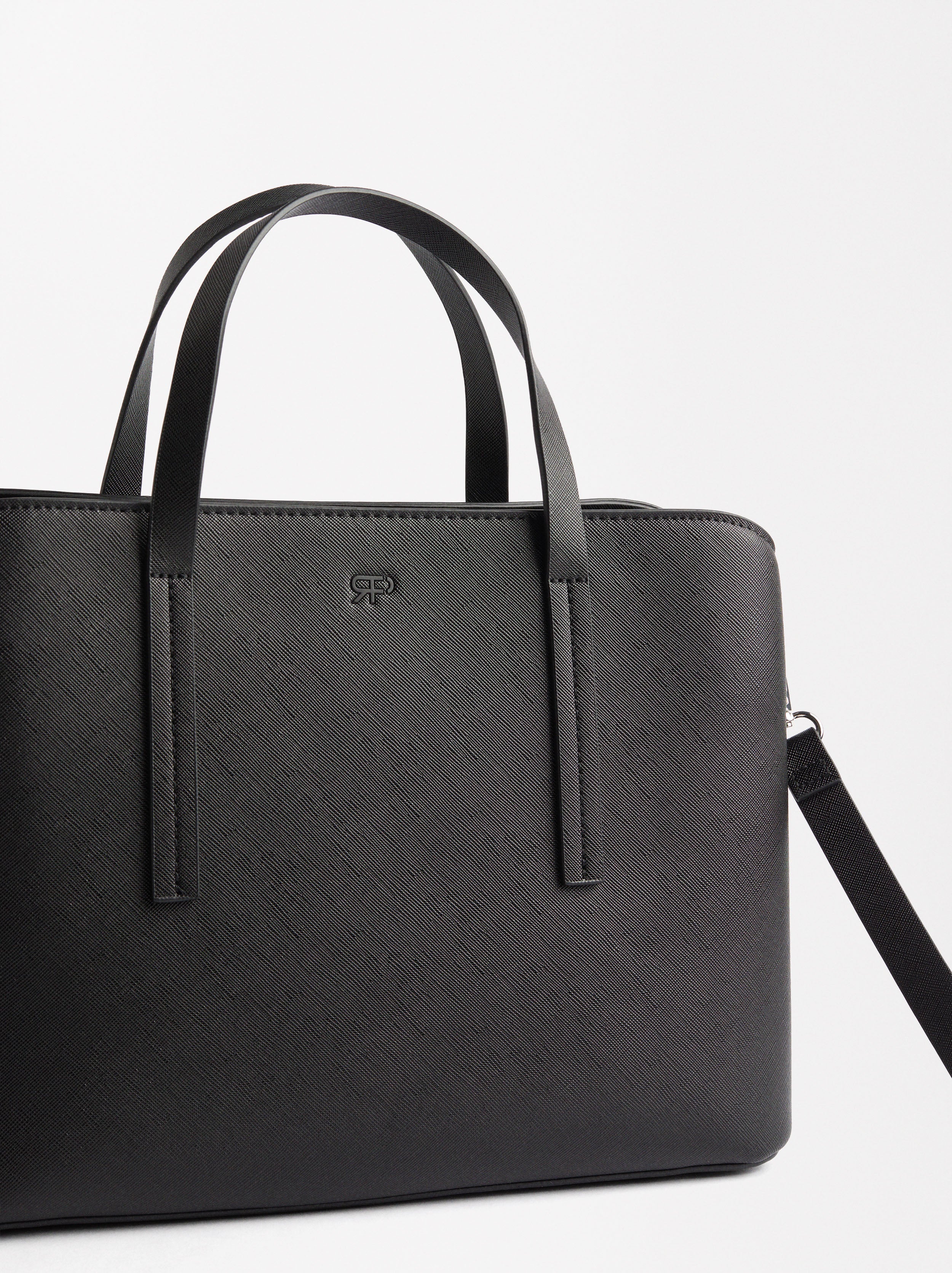 Bolso Tote Con Textura M