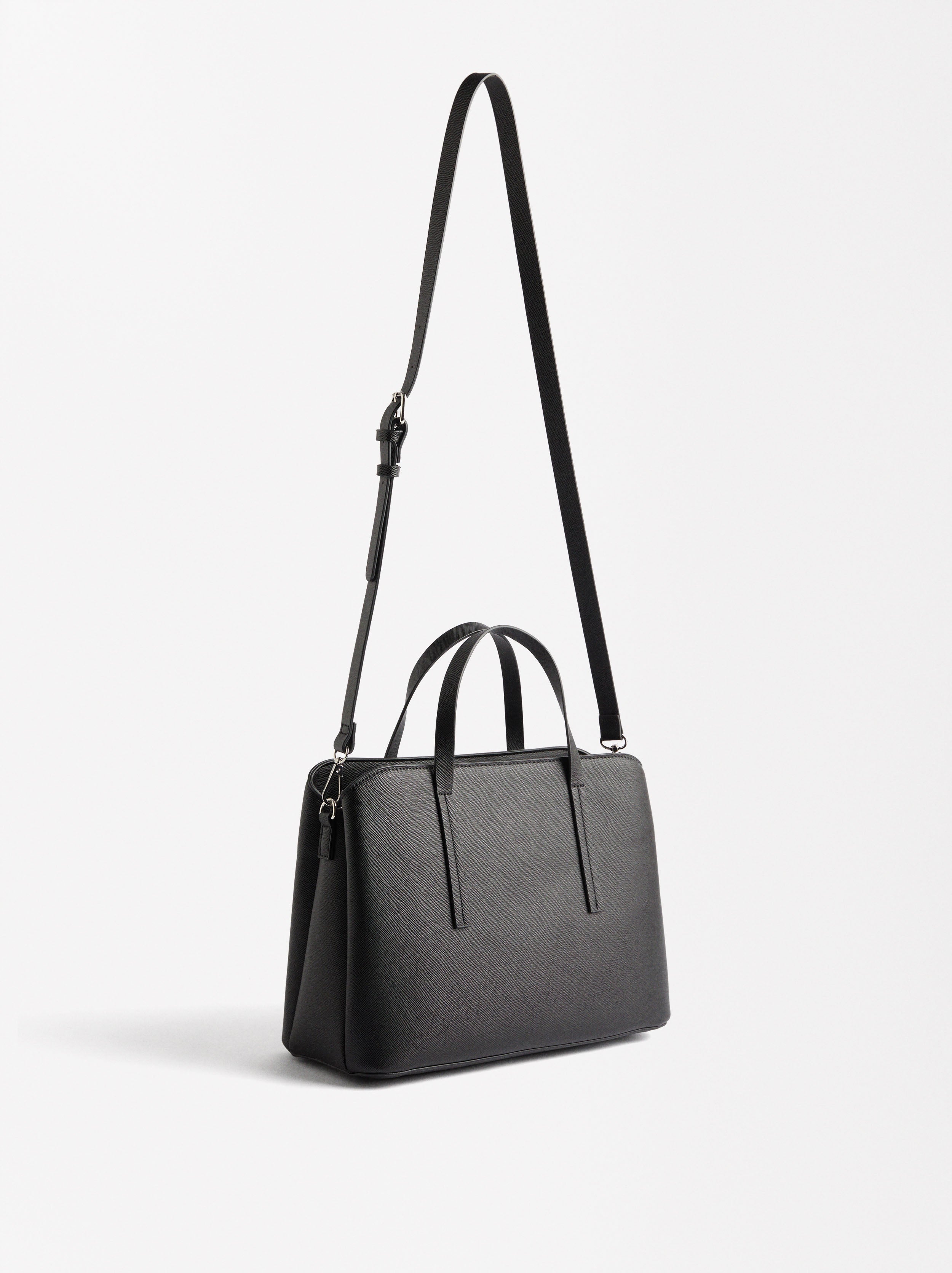 Bolso Tote Con Textura M