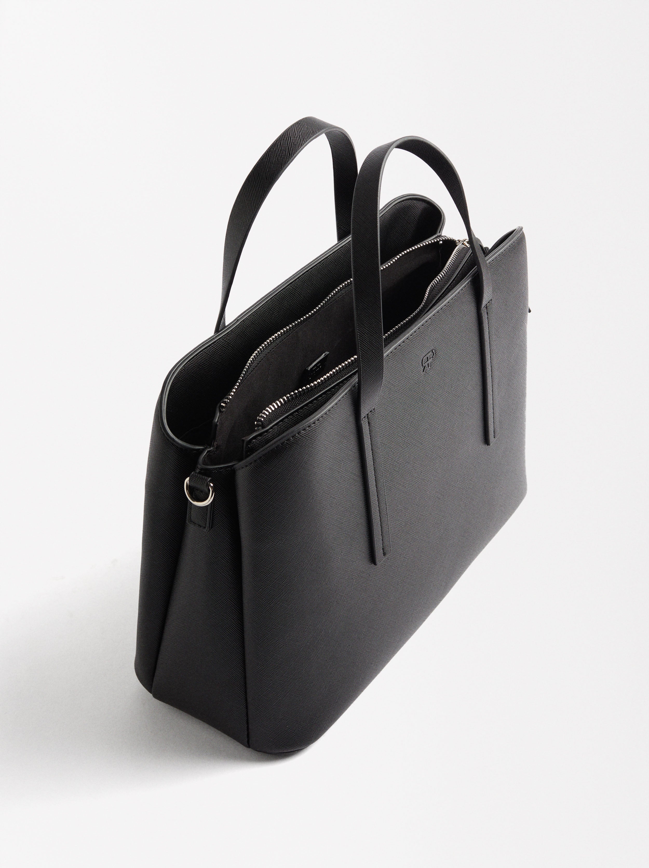 Bolso Tote Con Textura M