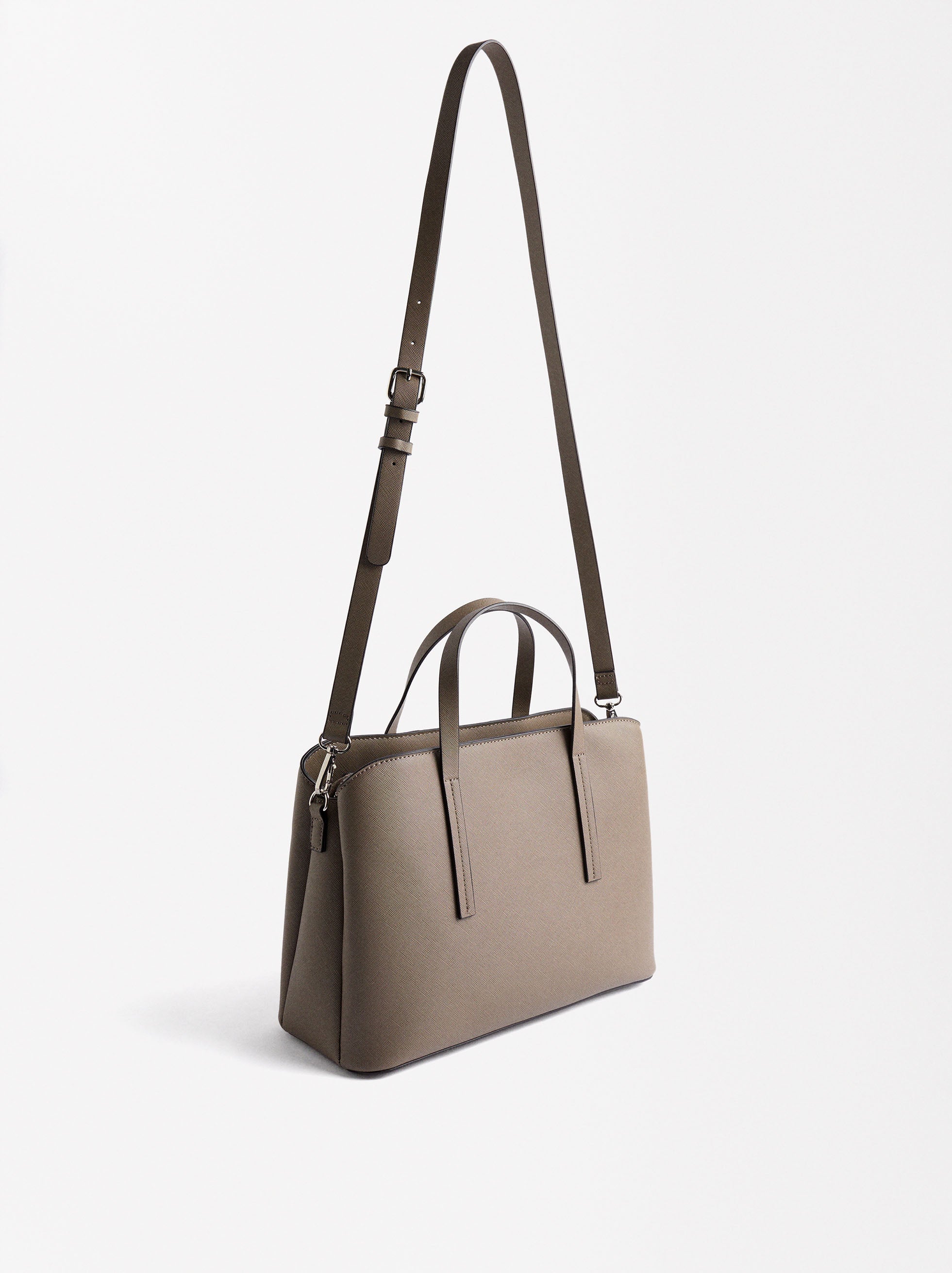 Bolso Tote Con Textura M