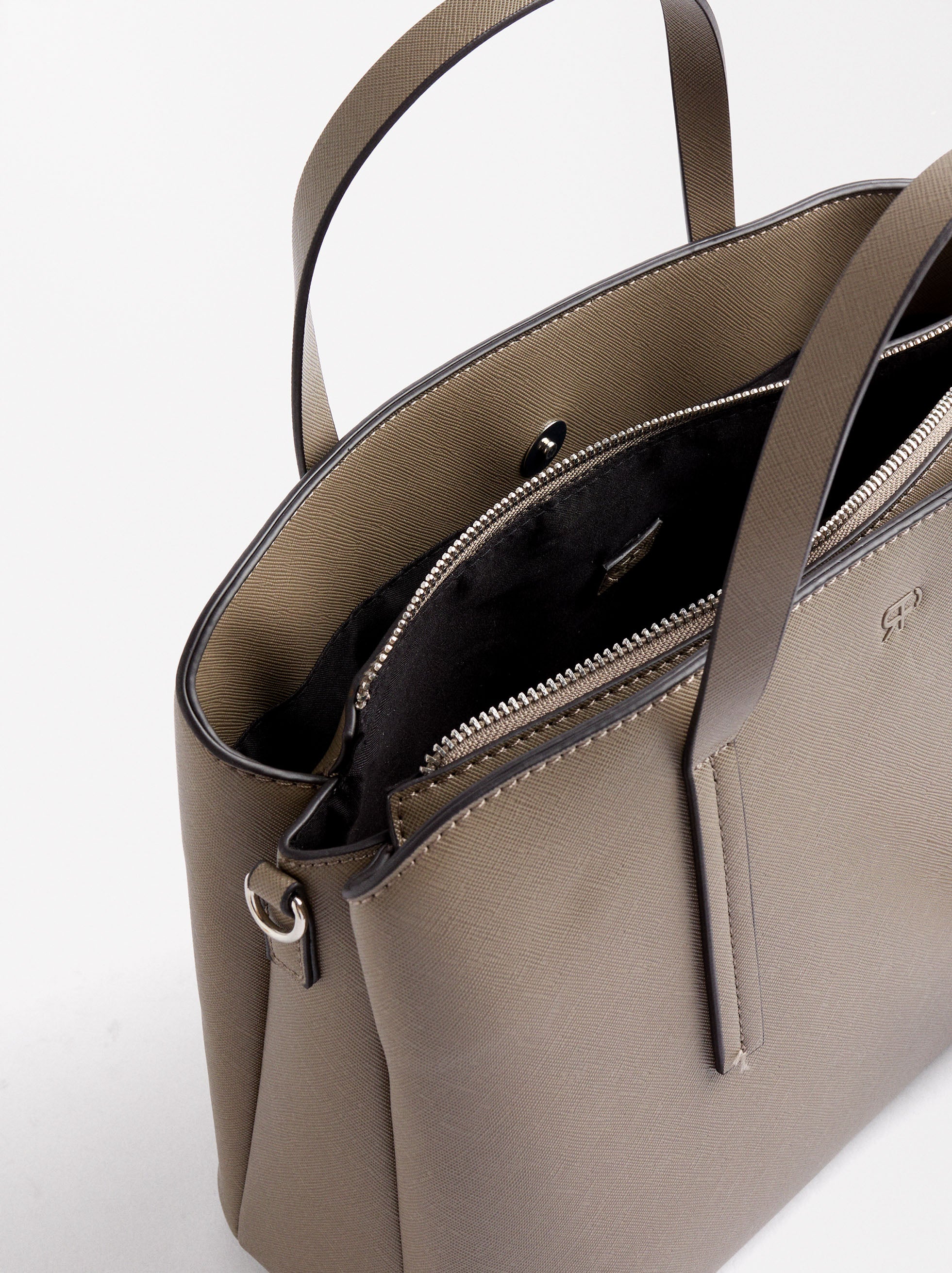 Bolso Tote Con Textura M