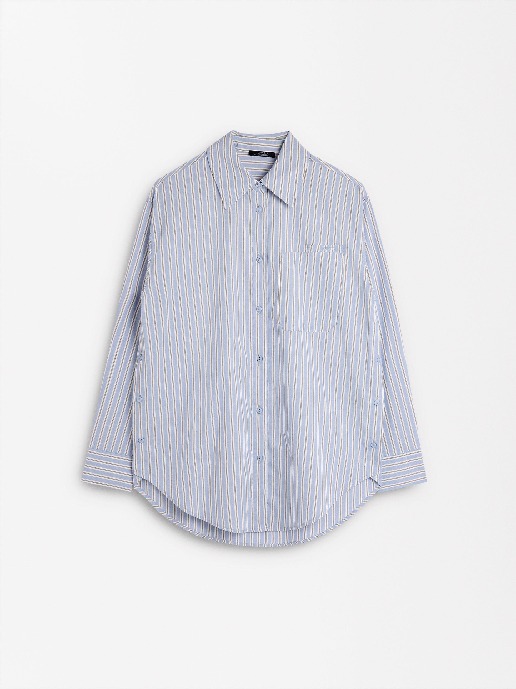 Camisa 100% Algodón A Rayas