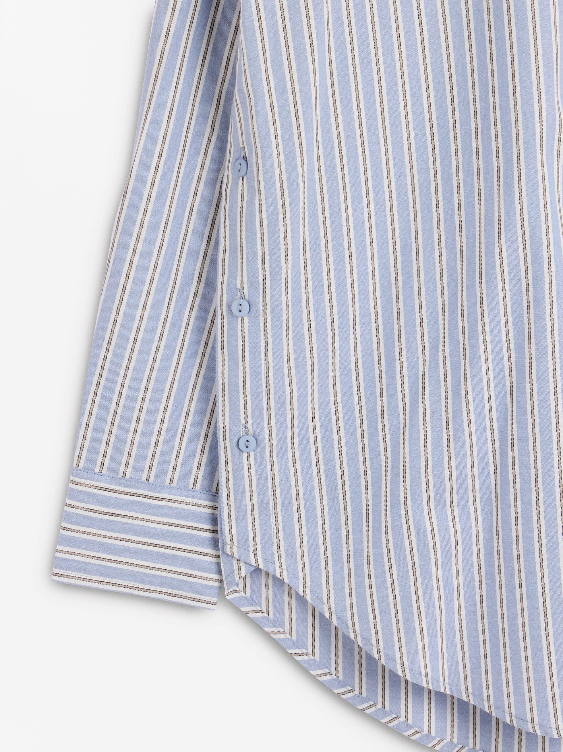 Camisa 100% Algodón A Rayas