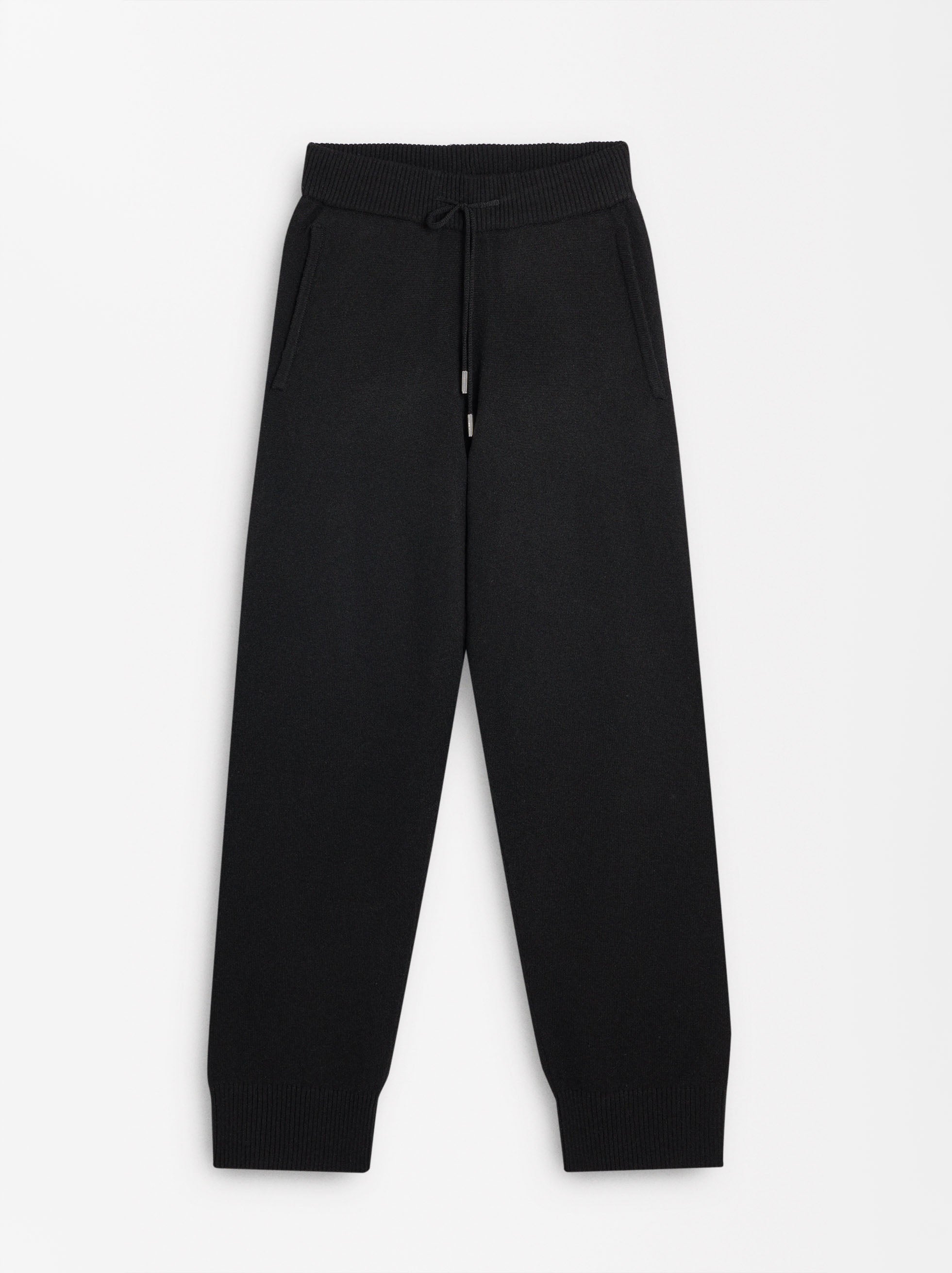 Pantalón De Punto Con Lana Y Cintura Ajustable
