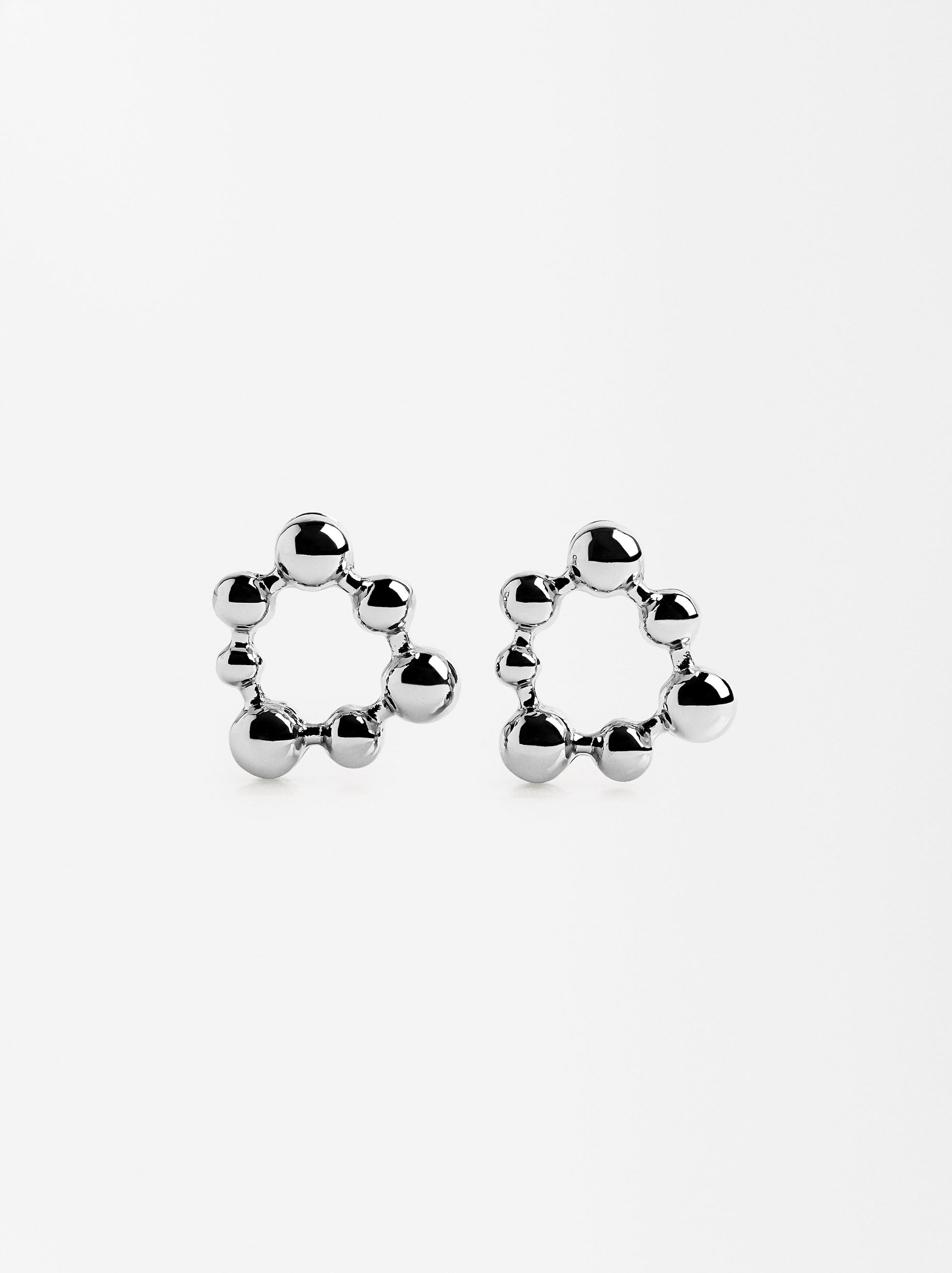 Aretes De Aro Con Esferas
