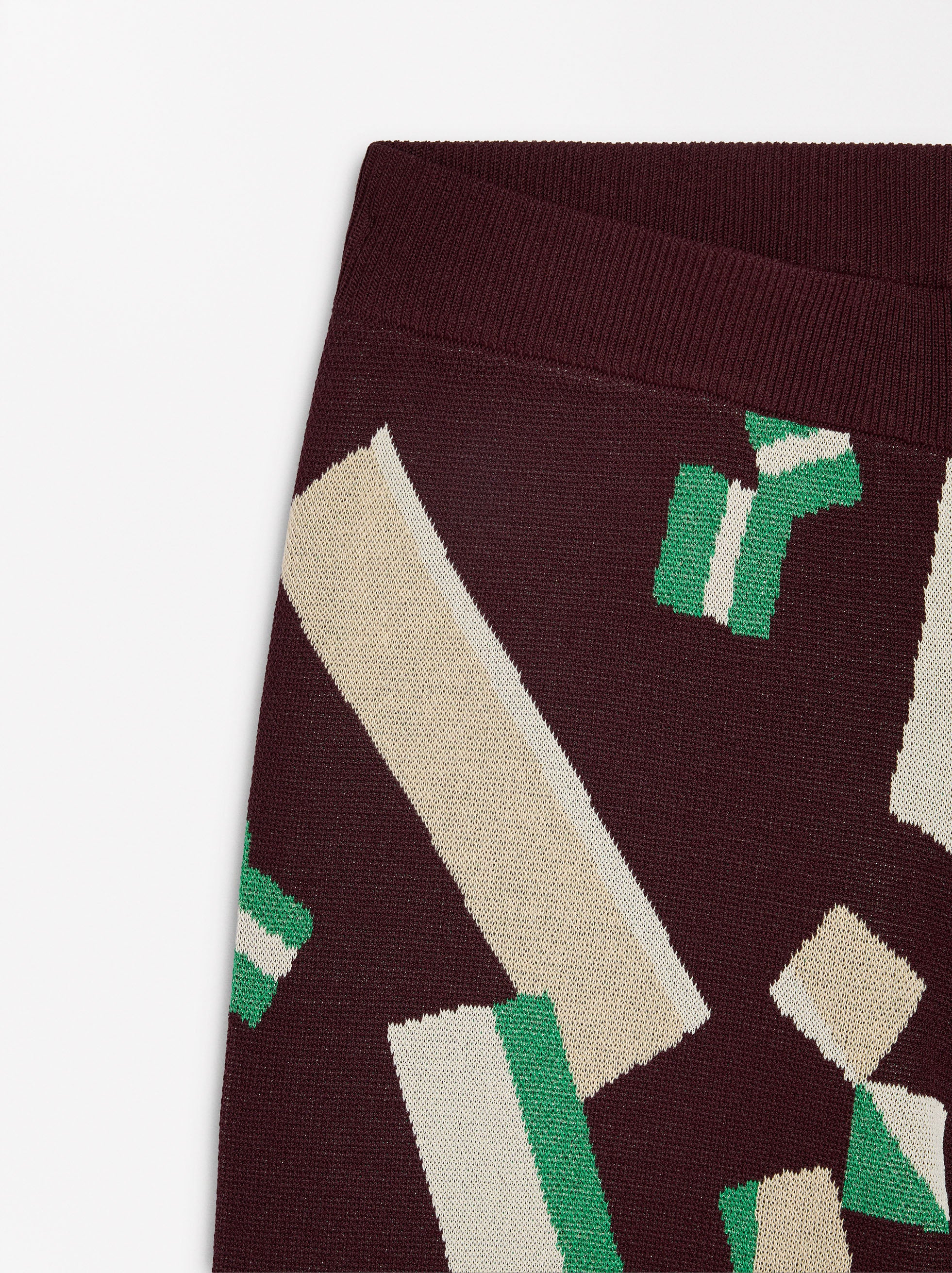 Pantalón De Punto Jacquard