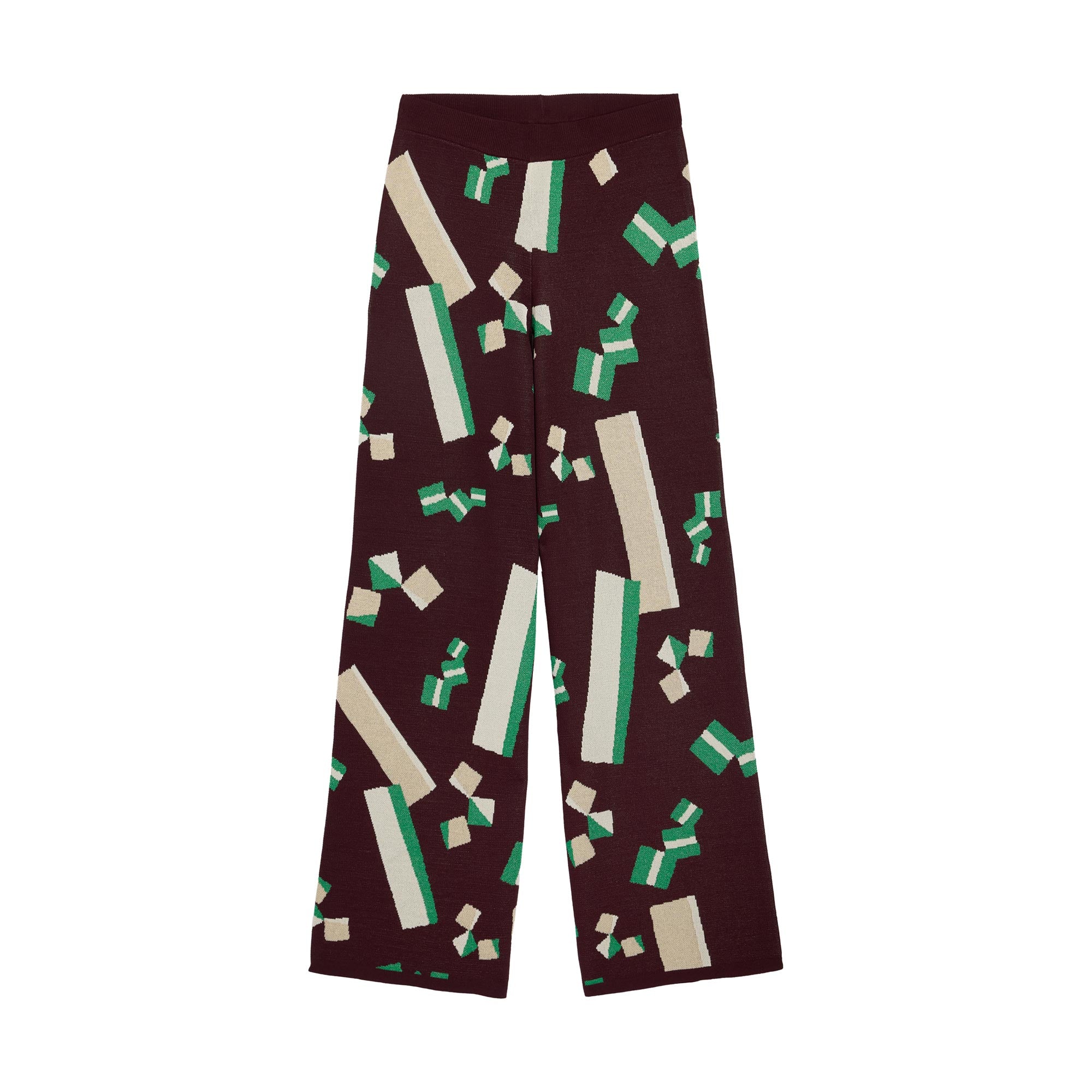 Pantalón De Punto Jacquard