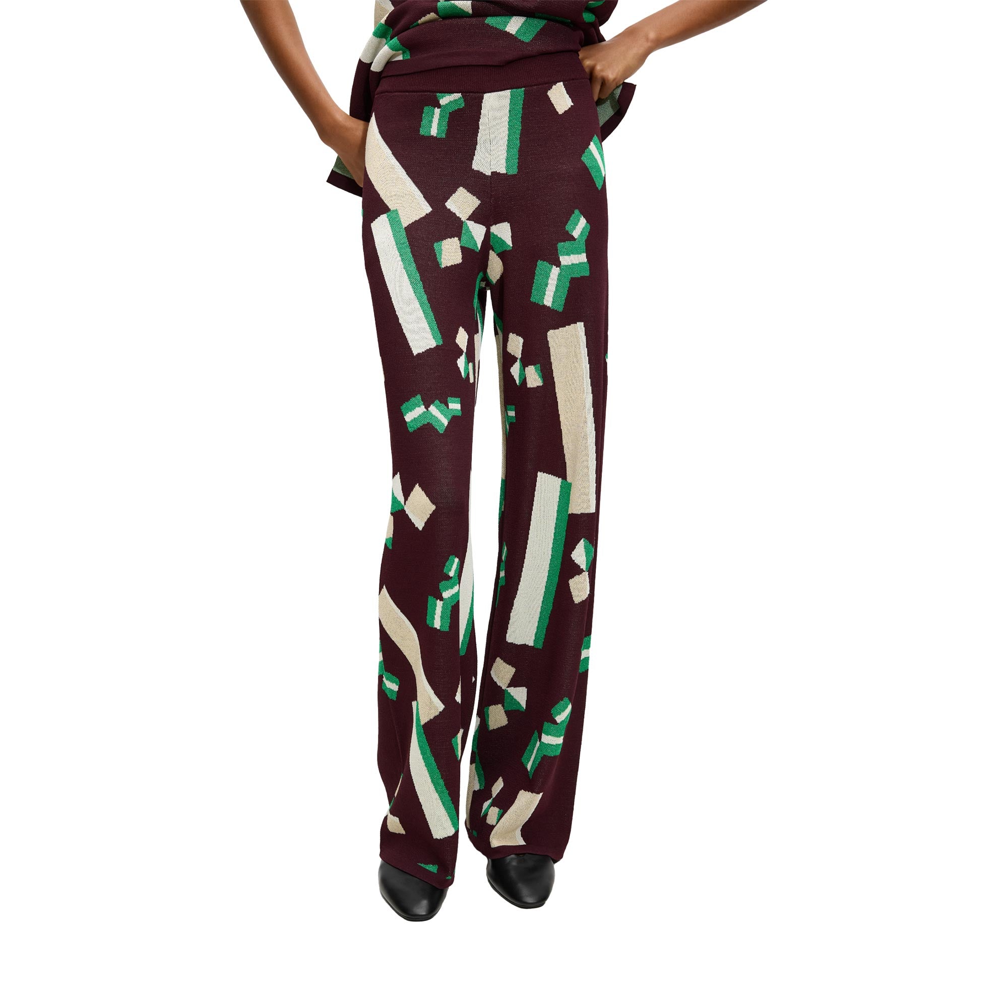 Pantalón De Punto Jacquard