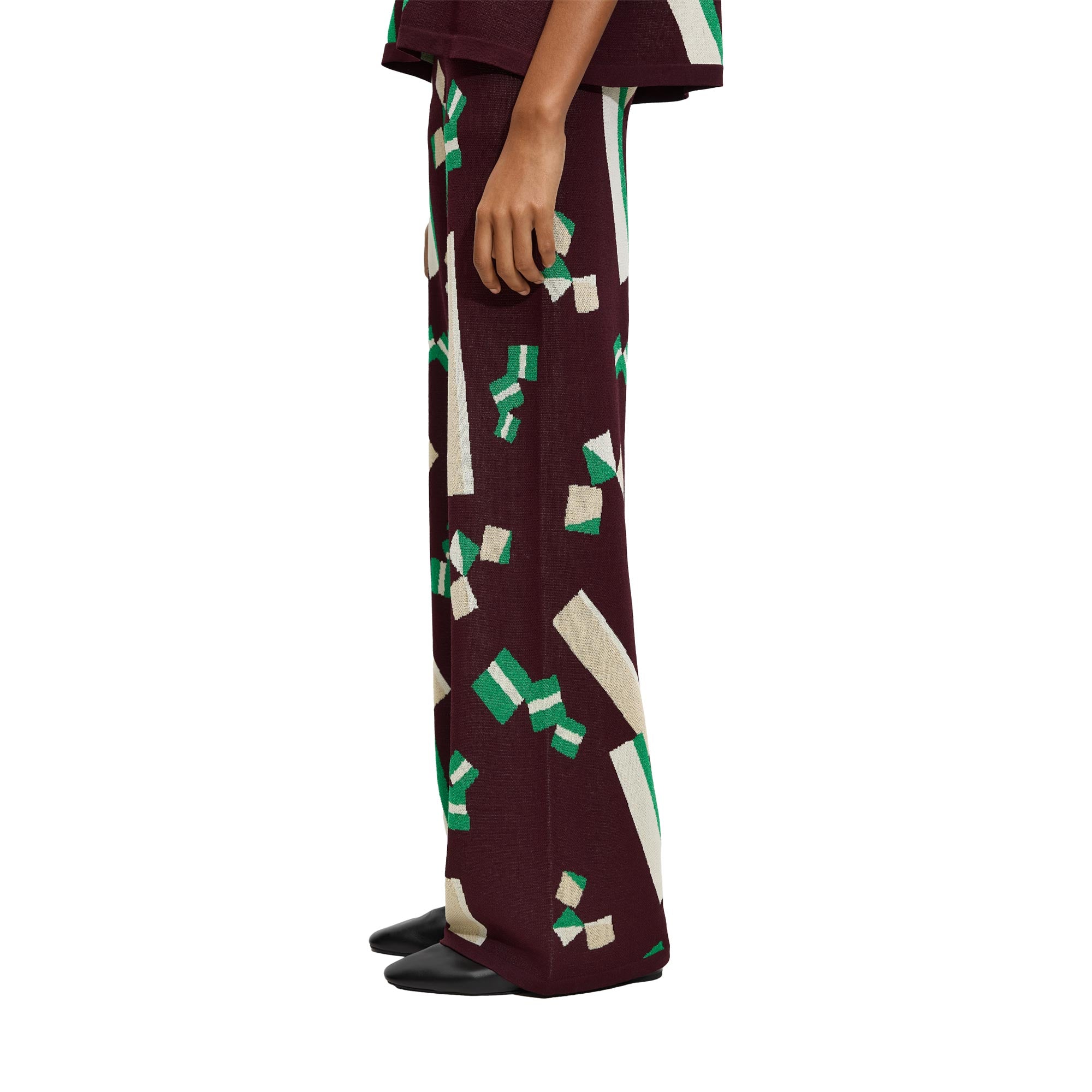 Pantalón De Punto Jacquard