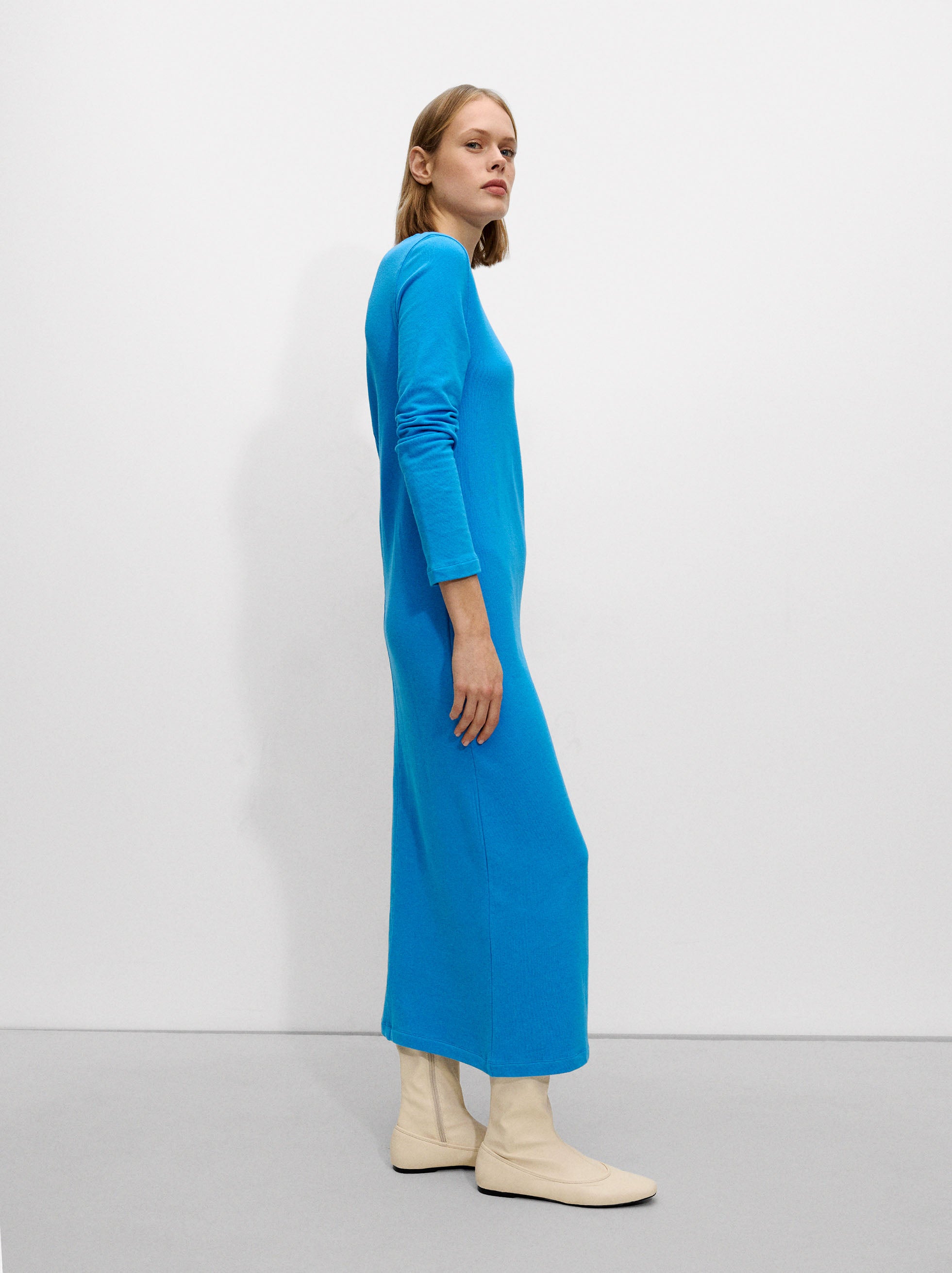 Vestido Largo De Algodón