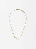 Collar Corto De Perlas - Acero Inoxidable