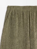 Pantalón Con Textura Y Cintura Elástica