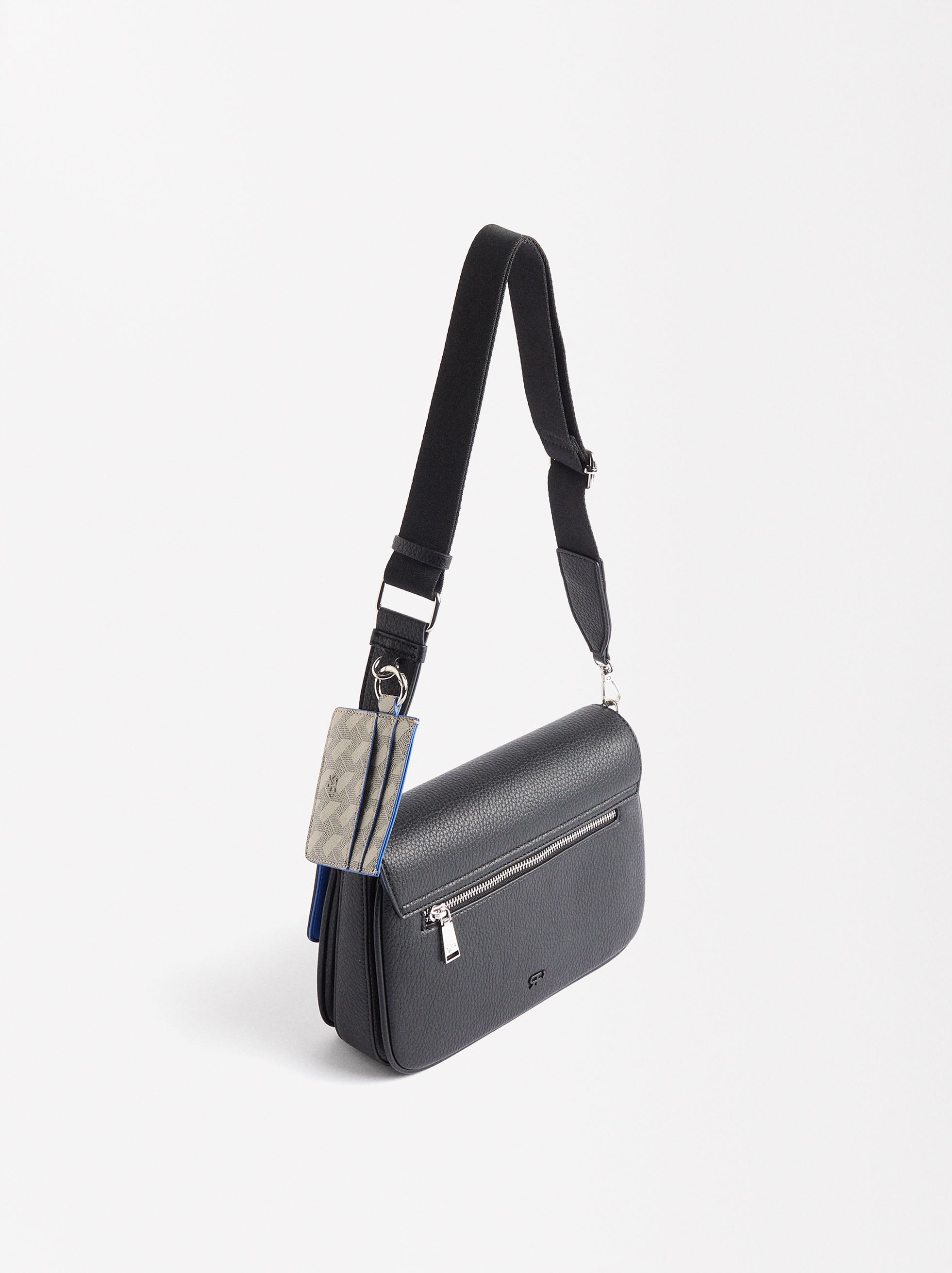 Cartera Bandolera Con Solapa