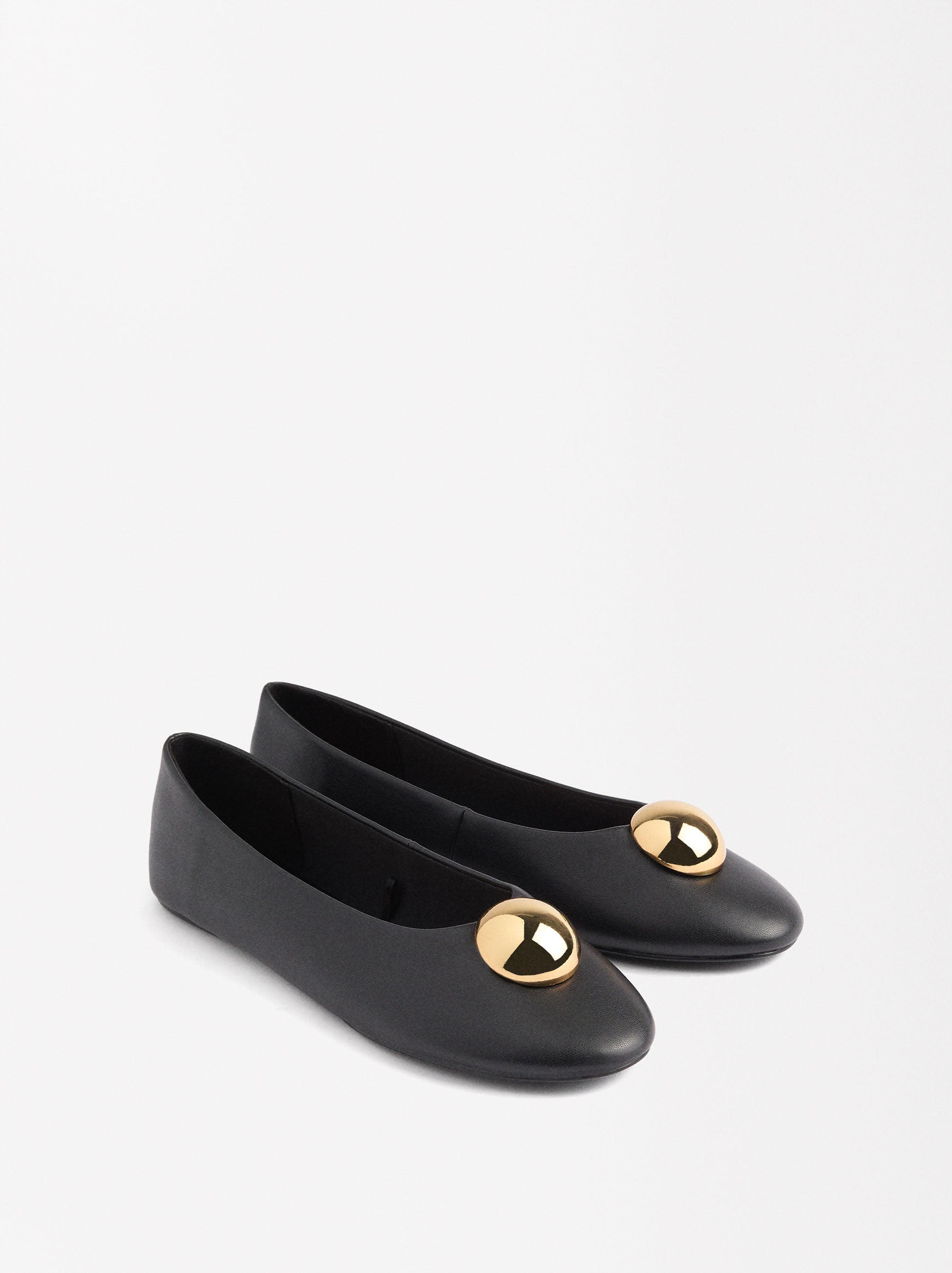 Bailarinas Con Detalle Dorado