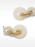 Pendientes Largos De Aros Perlados