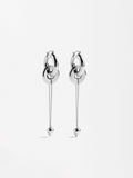 Aretes Tubulares Con Cadena