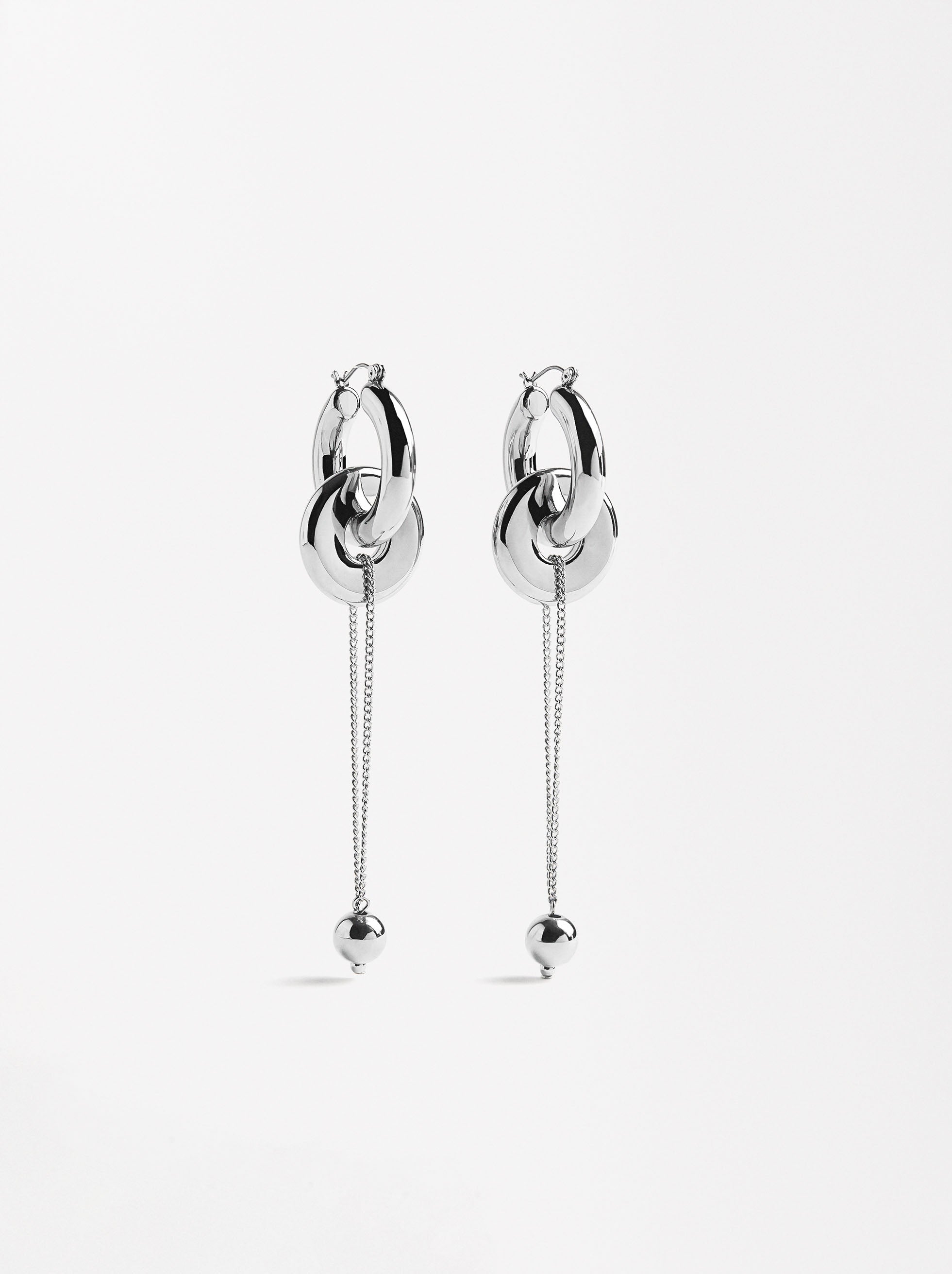 Aretes Tubulares Con Cadena