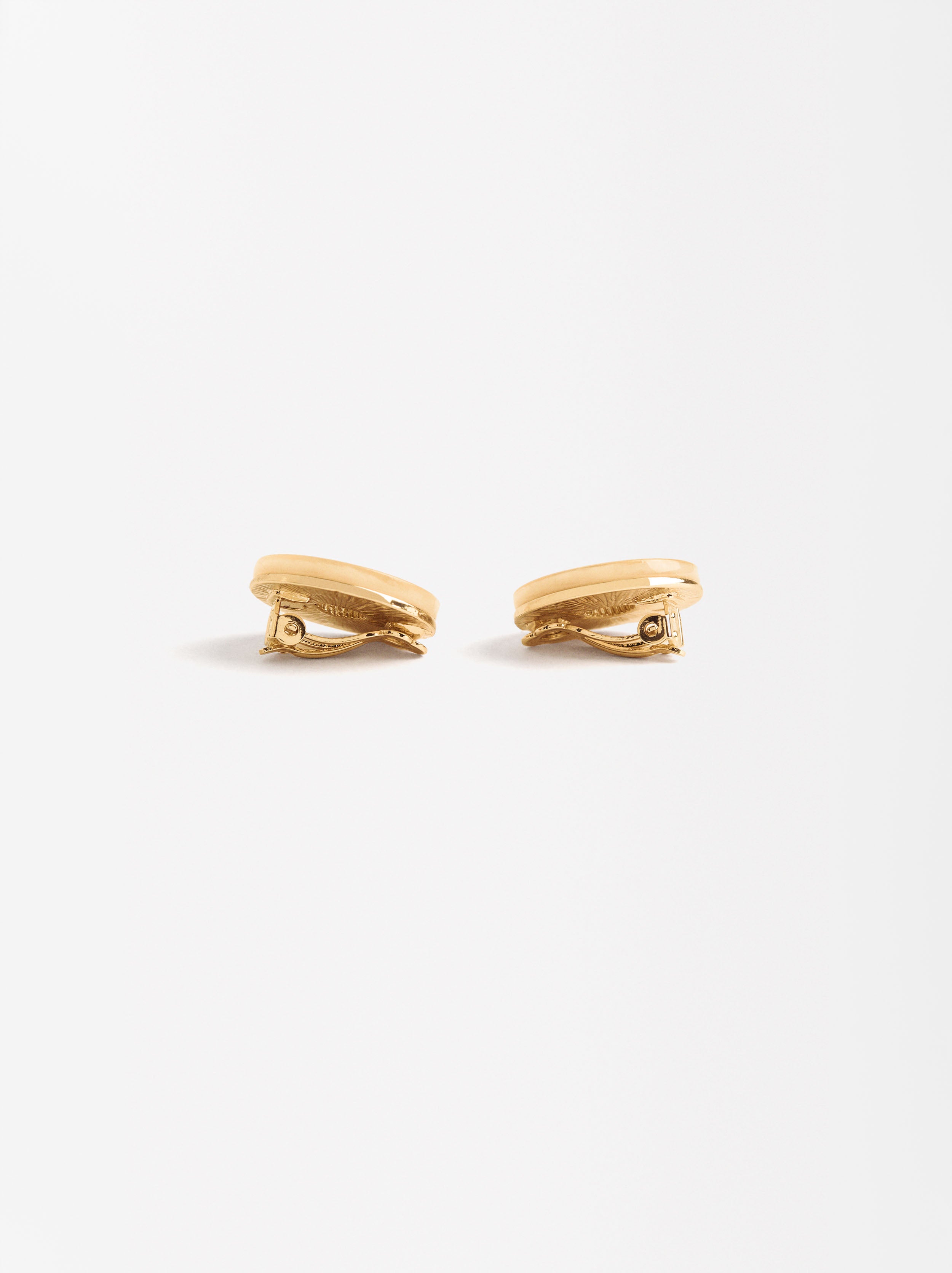 Aretes Redondos Efecto Perlado