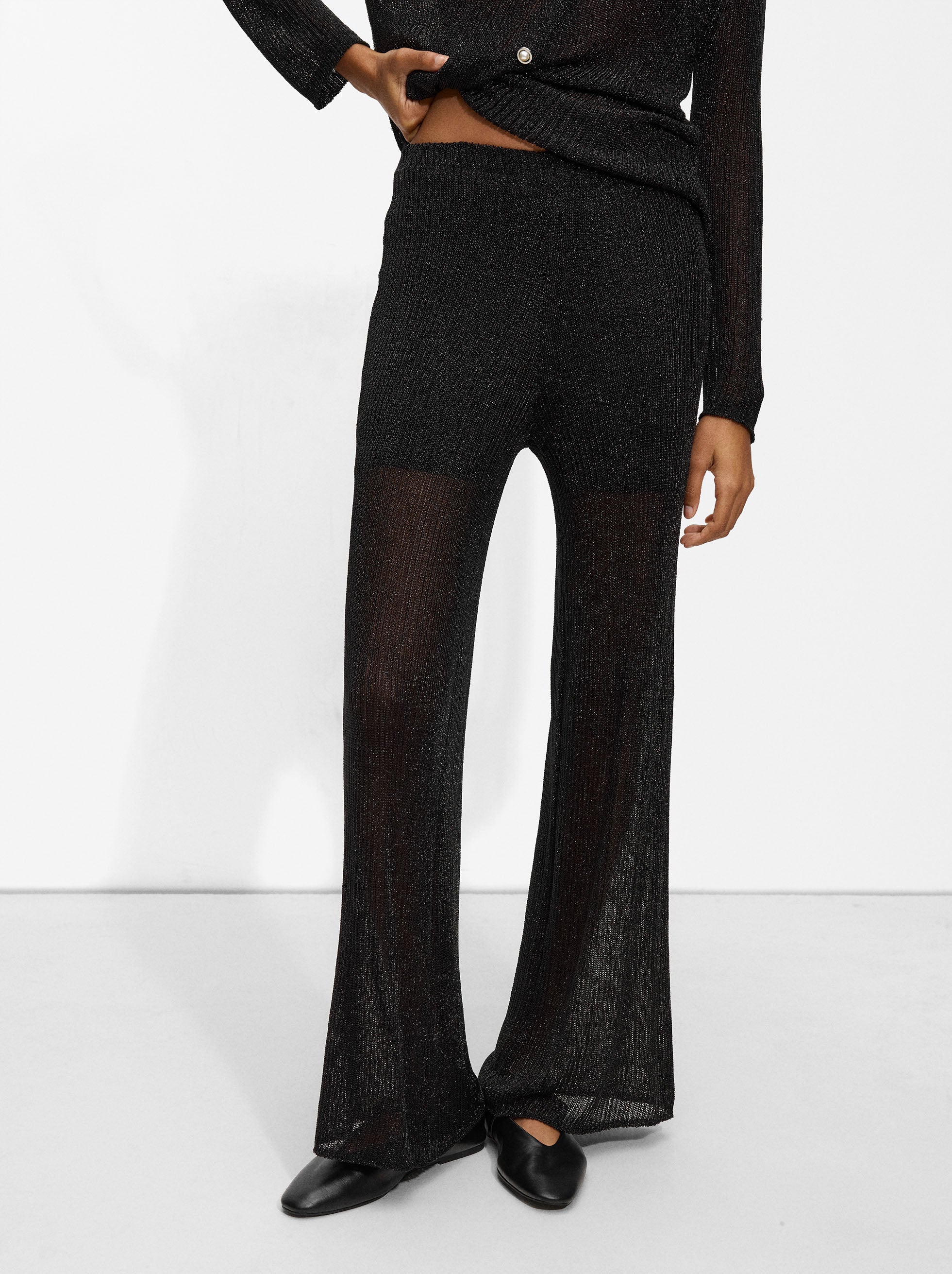 Pantalón De Punto Lurex