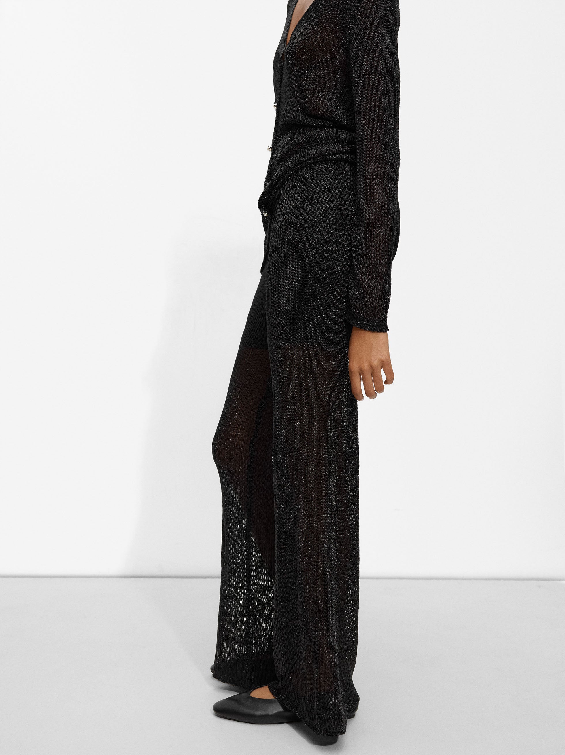 Pantalón De Punto Lurex