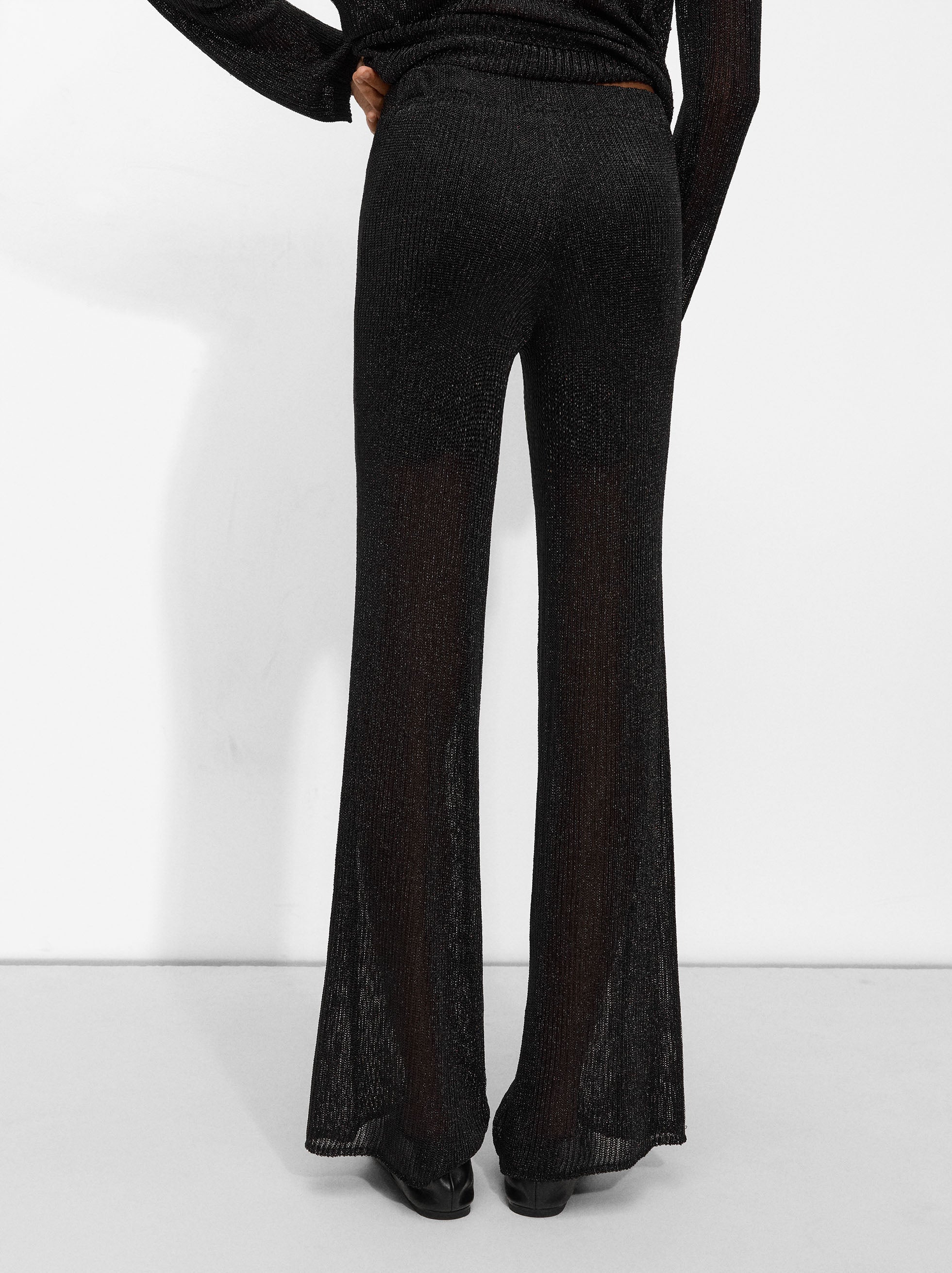 Pantalón De Punto Lurex