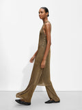 Vestido De Punto Lurex Abertura Lateral
