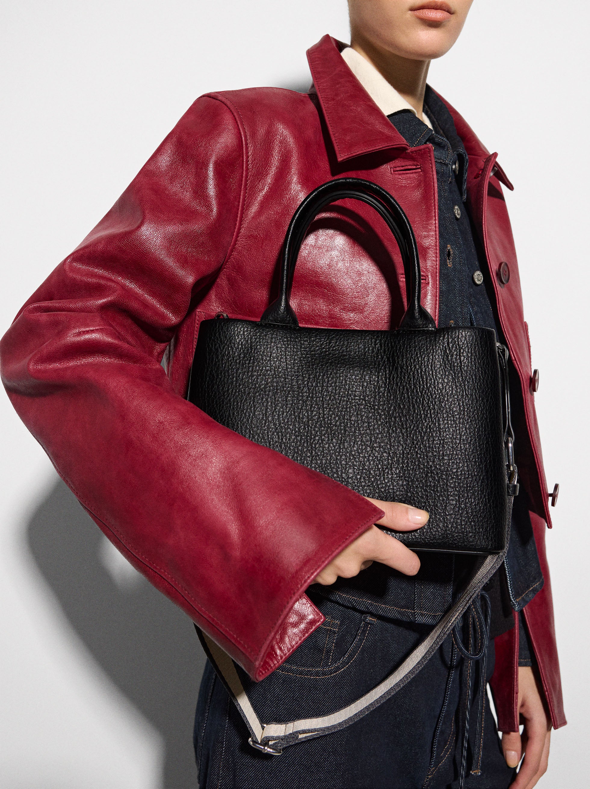 Cartera Tote Con Bandolera S