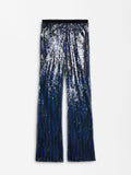 Pantalón Flare Con Lentejuelas