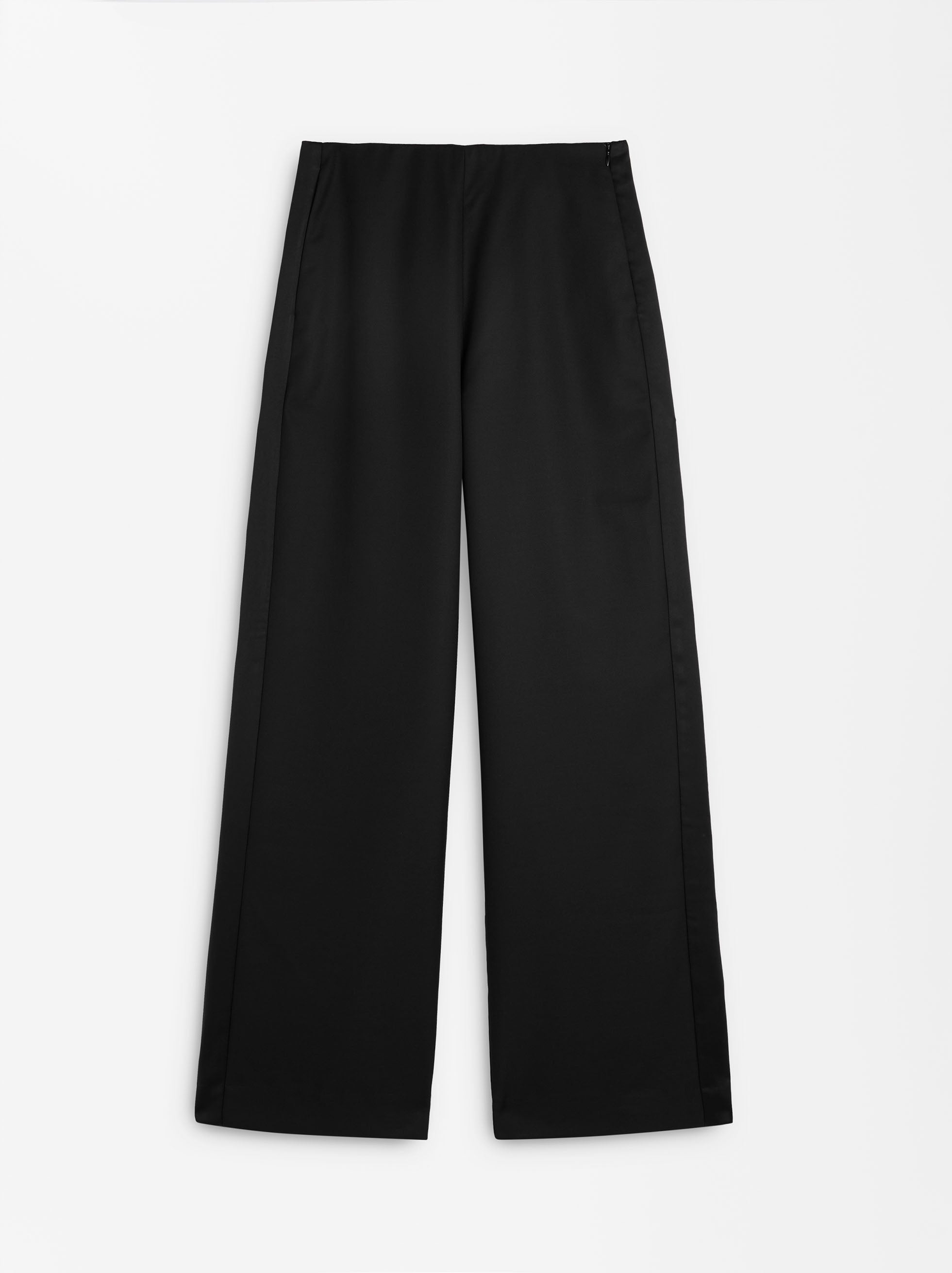 Pantalón Recto Con Lana