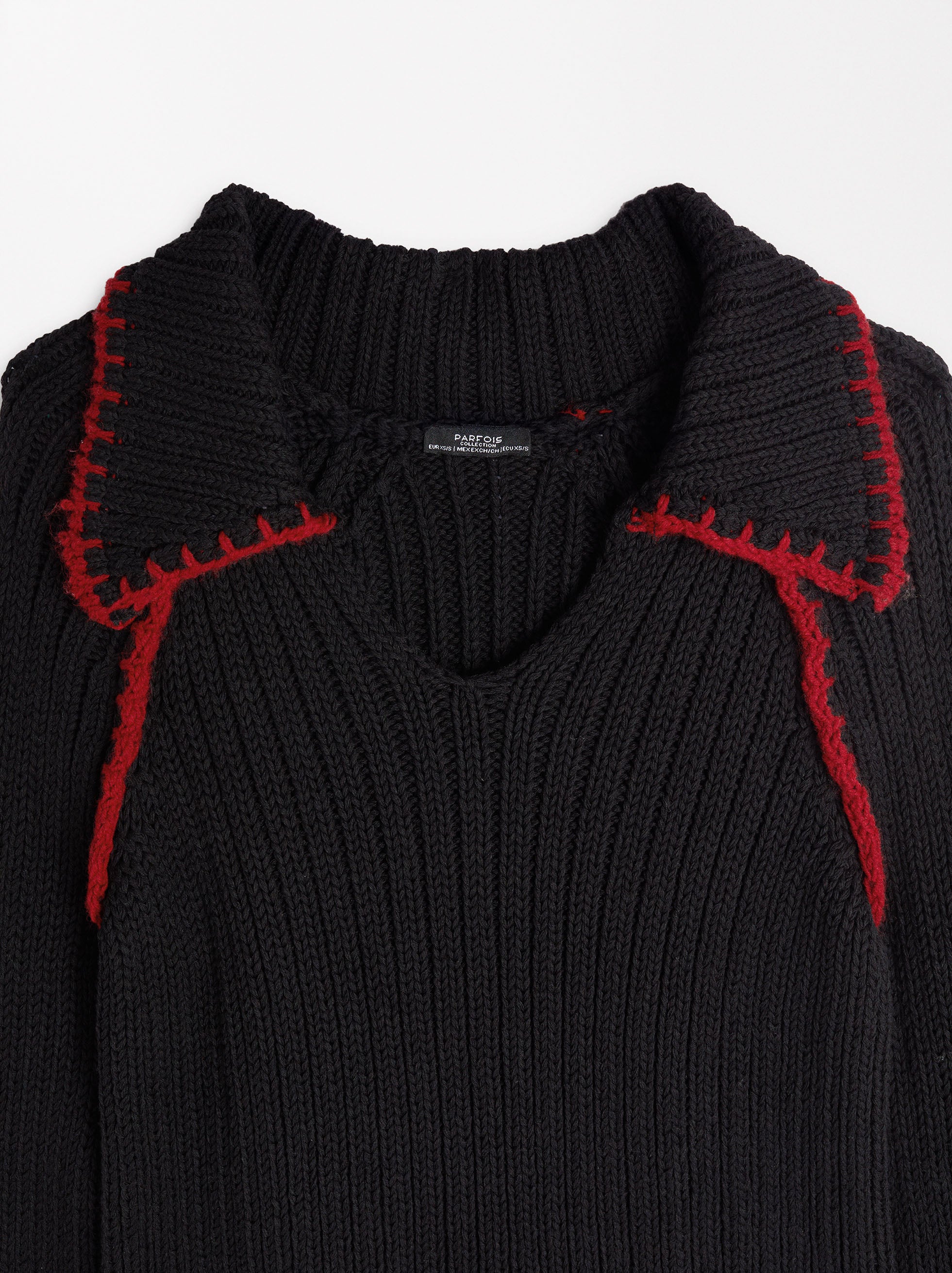 Jersey De Punto Con Pespuntes