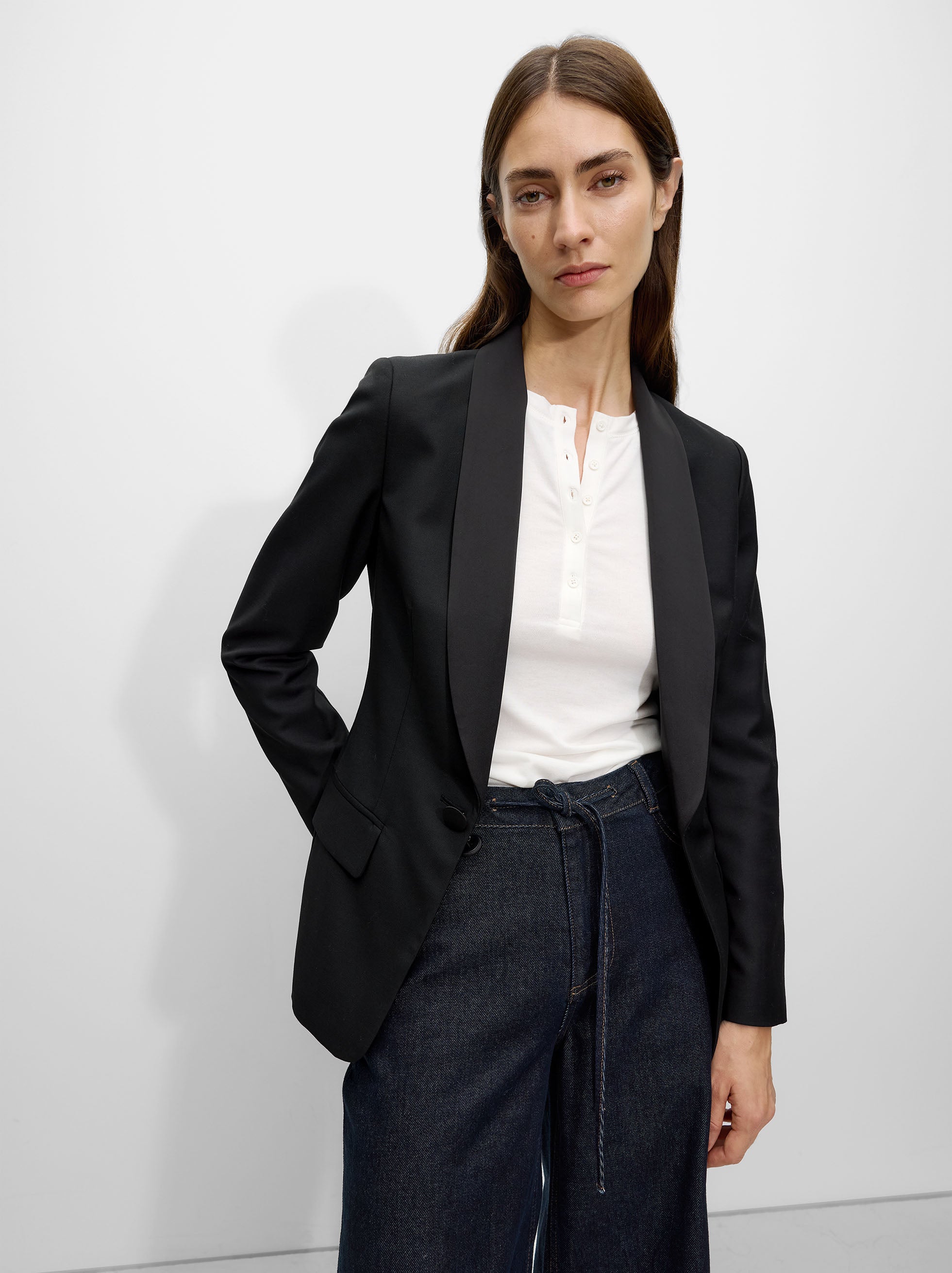 Blazer Con Lana