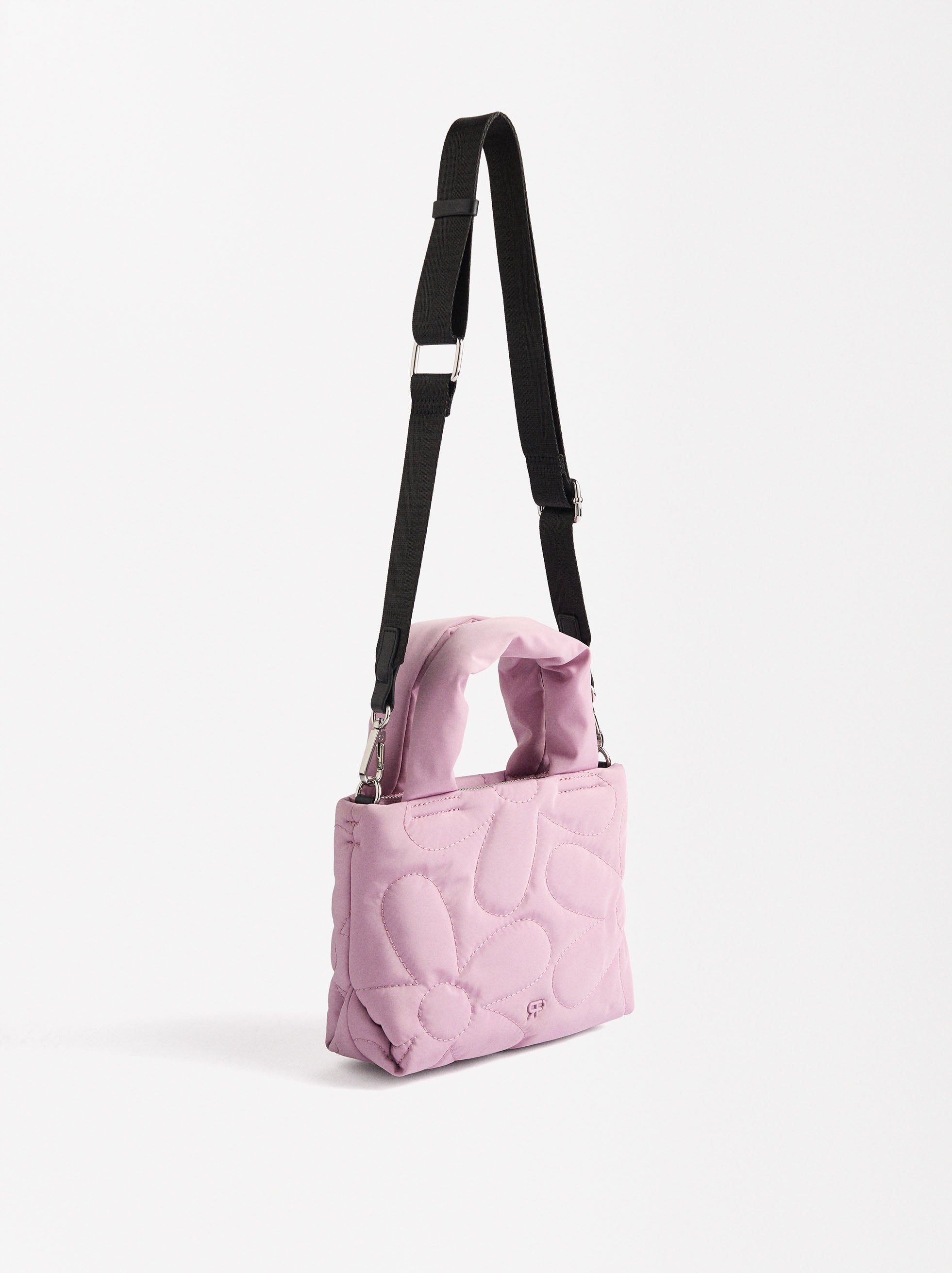 Cartera Tote De Nylon Acolchado