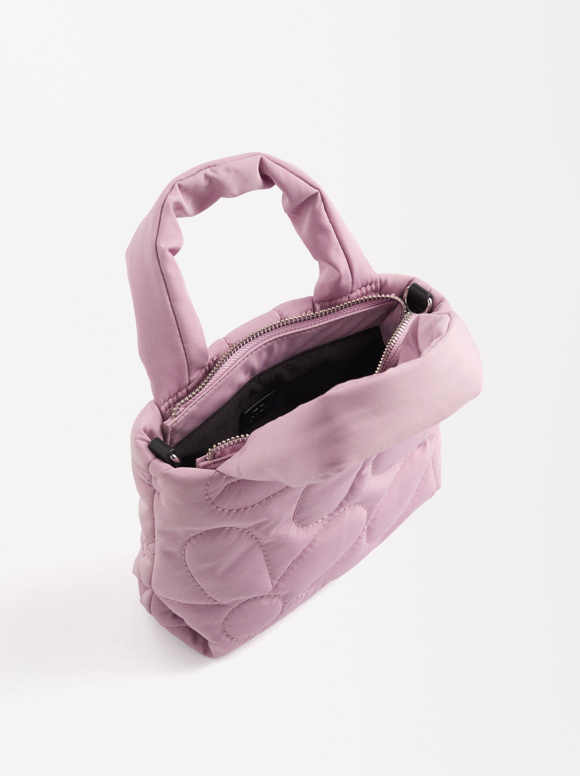 Cartera Tote De Nylon Acolchado