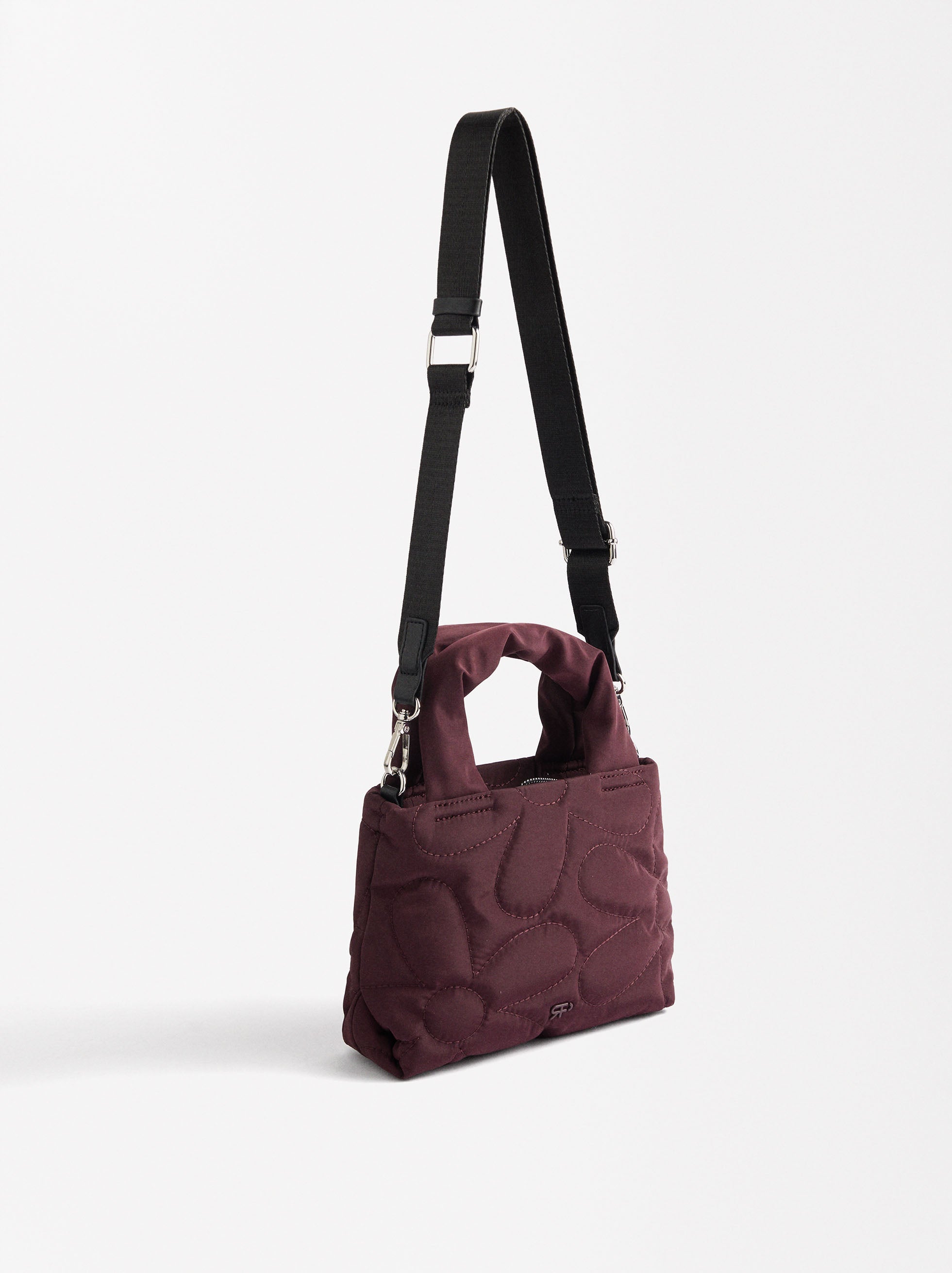 Cartera Tote De Nylon Acolchado