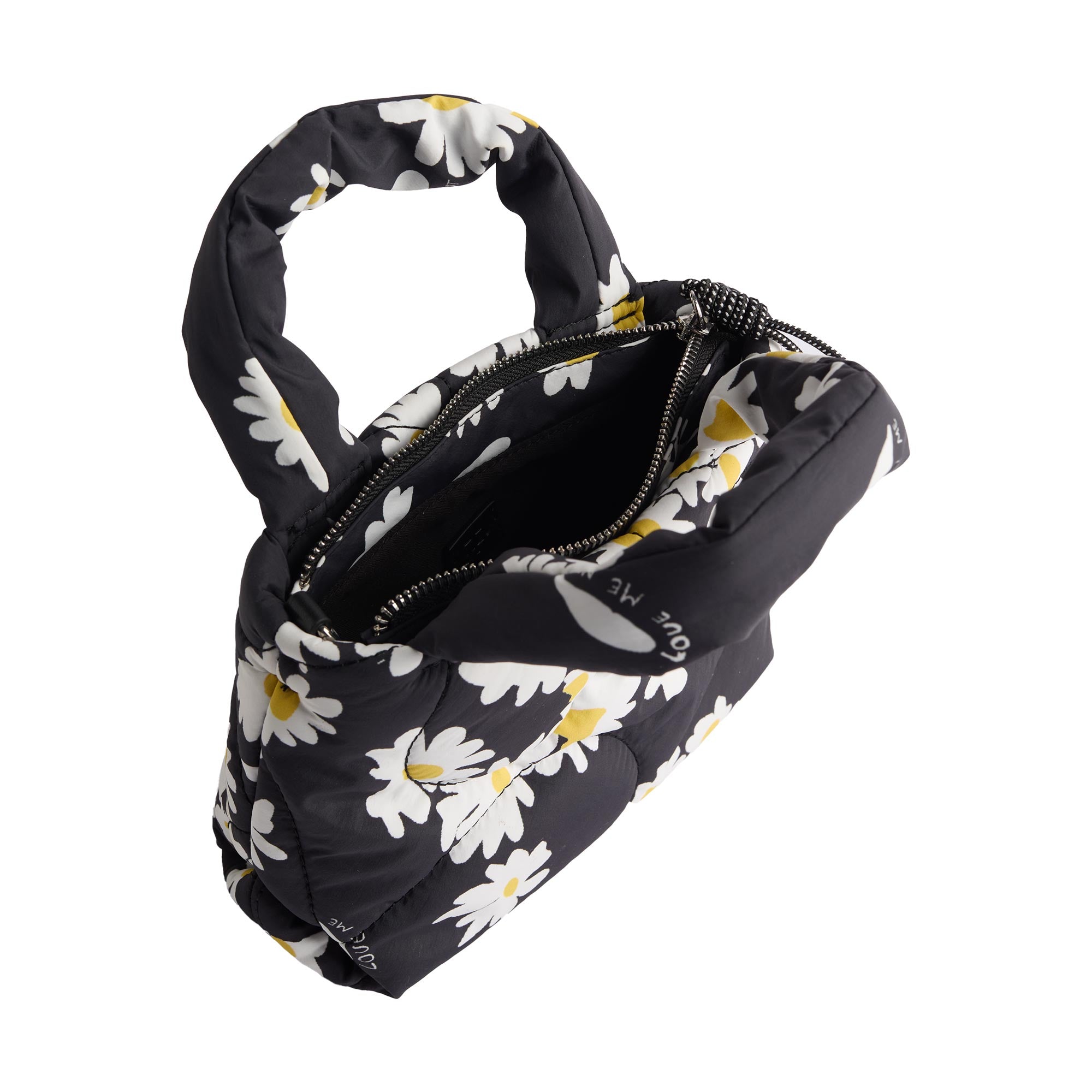 Bolso Tote De Nylon Estampado Margaritas