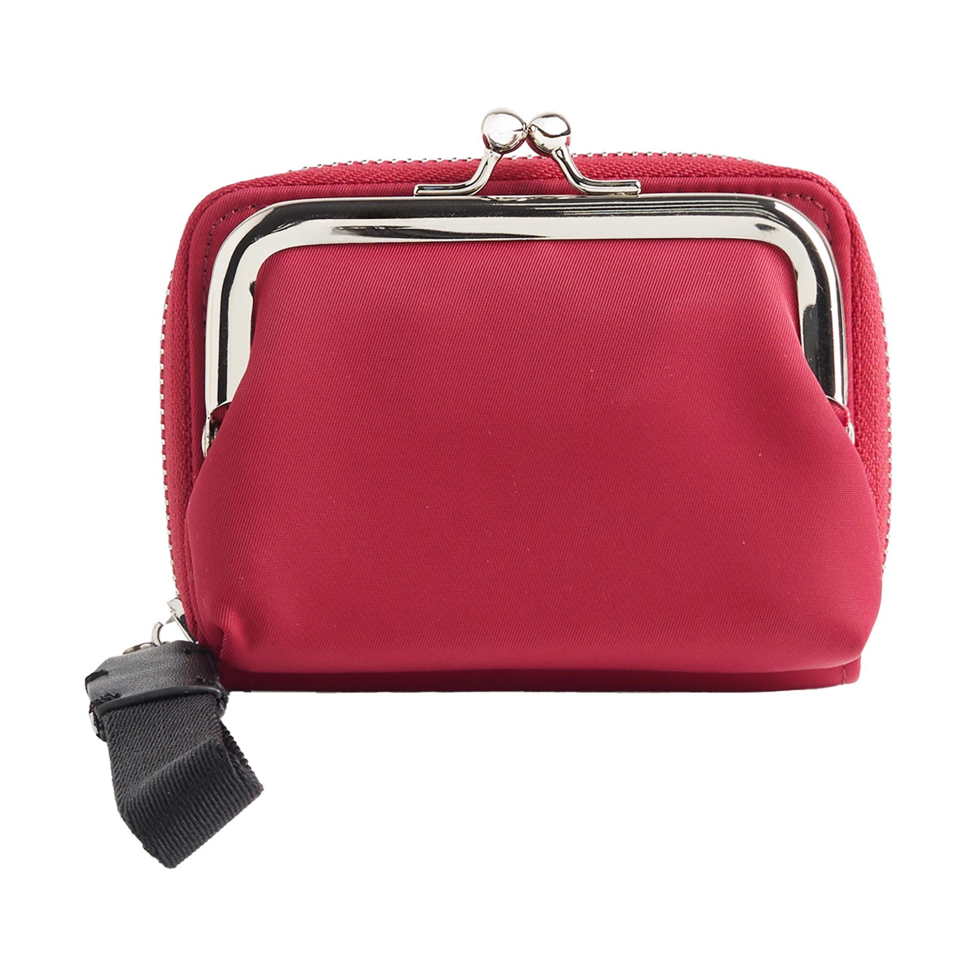 Cartera De Nylon Con Cierre De Boquilla