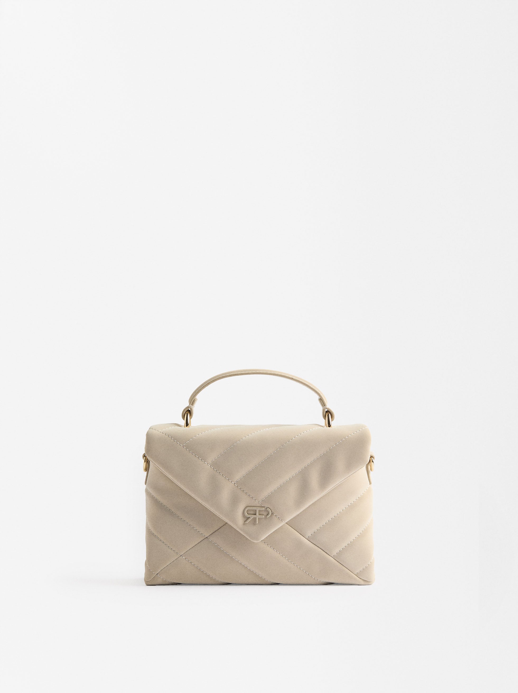 Cartera De Mano Con Textura Suave